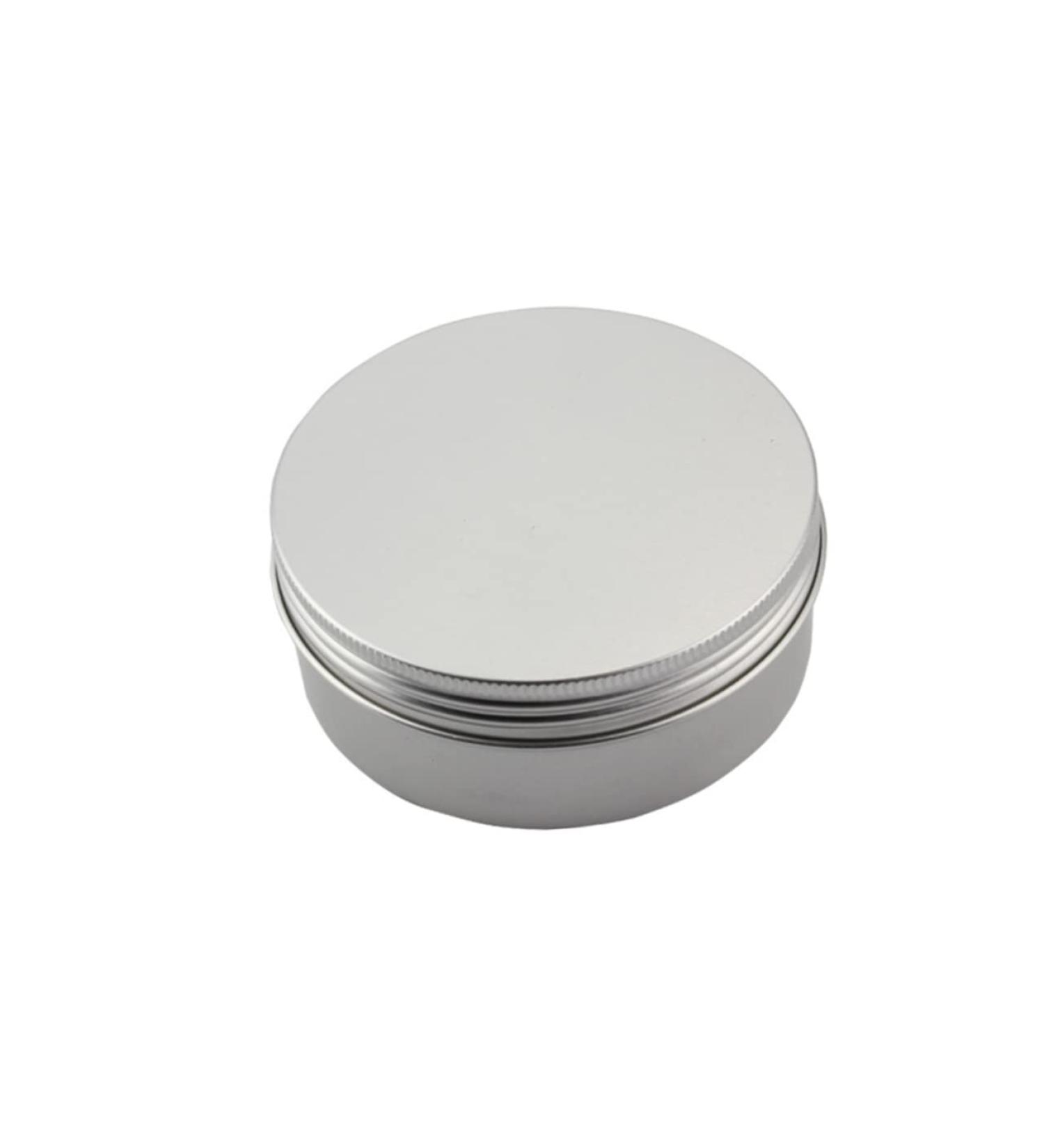 NUSITOU Box Travel Jars for Creams Aluminum Wallet Salve Jar Tins Aluminum Tin Containers Empty Cream Jar Aluminum Cans Round Tea Tin Face Night Cream Face Cream Jars Screw Lid Round Tin medium Silver - Buy Online on GoSupps.com