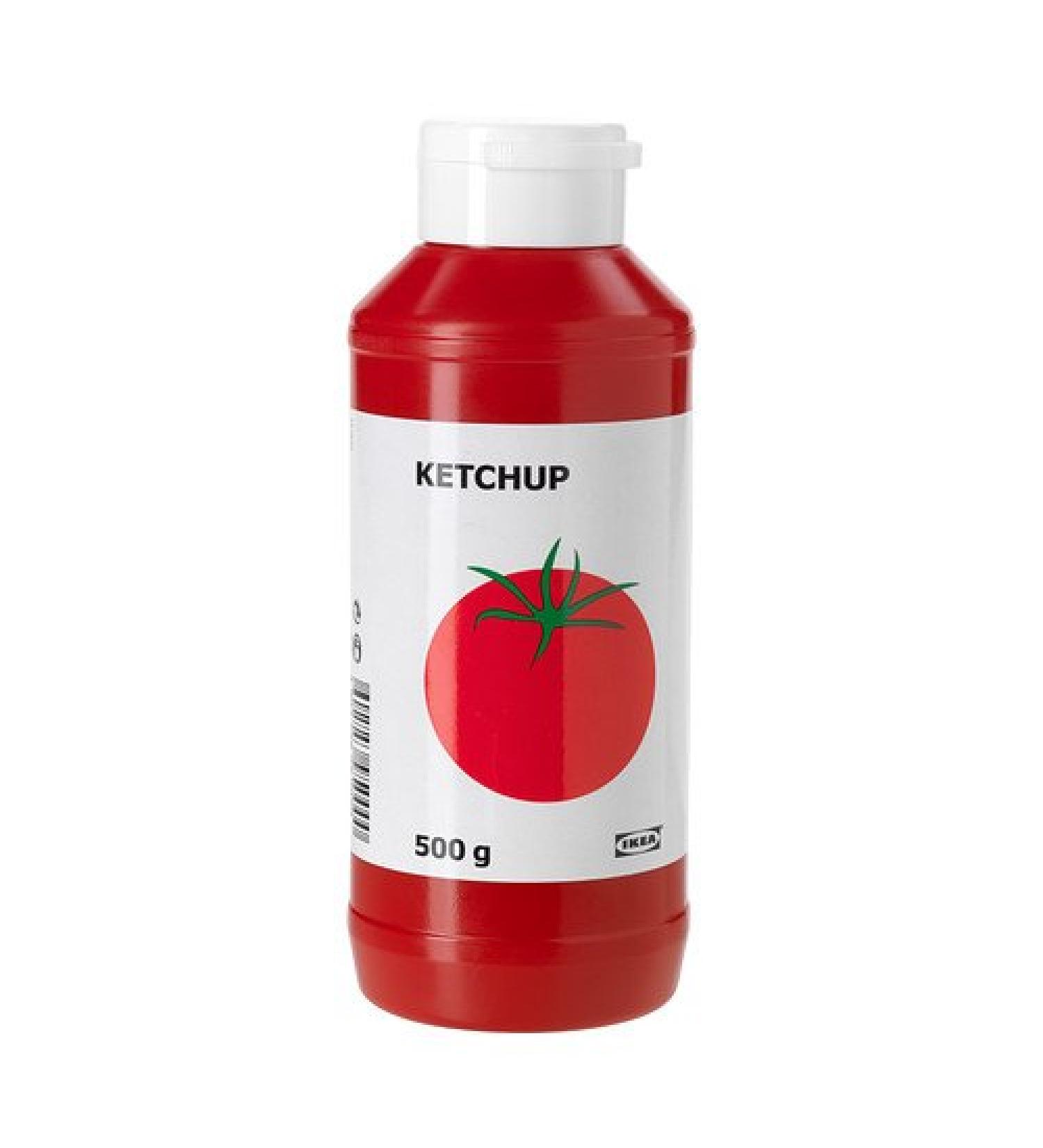 Ikea Ketchup Sweet Tomato Sauce Ideal for Hot Dogs & BBQs Squeezy Bottle - 500g