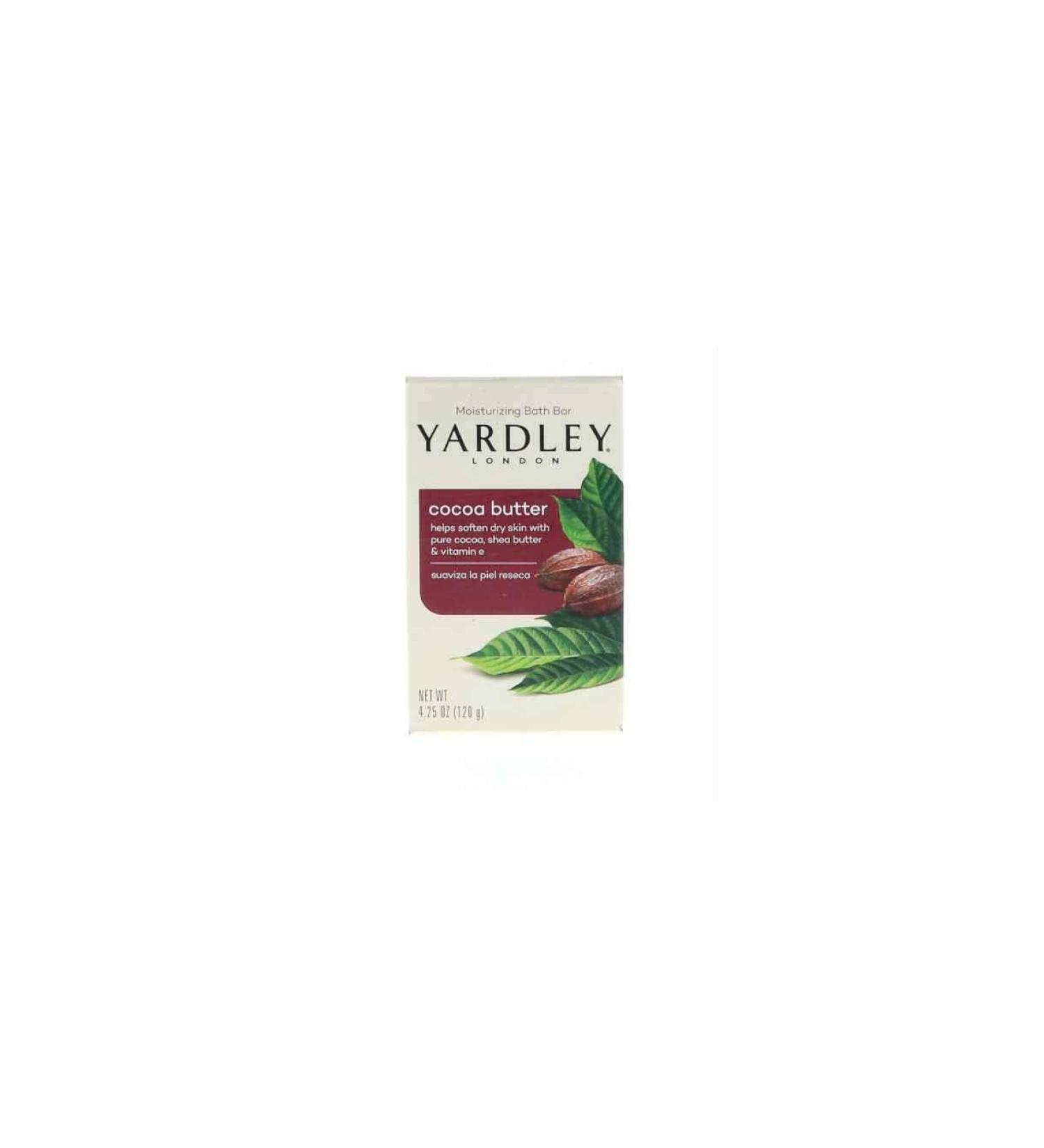 NEW Yardley London Soaps Perfume 4.0 oz Cocoa Butter Naturally Moisturizing Bath Bar FOR WOMEN - Buy Online on GoSupps.com
