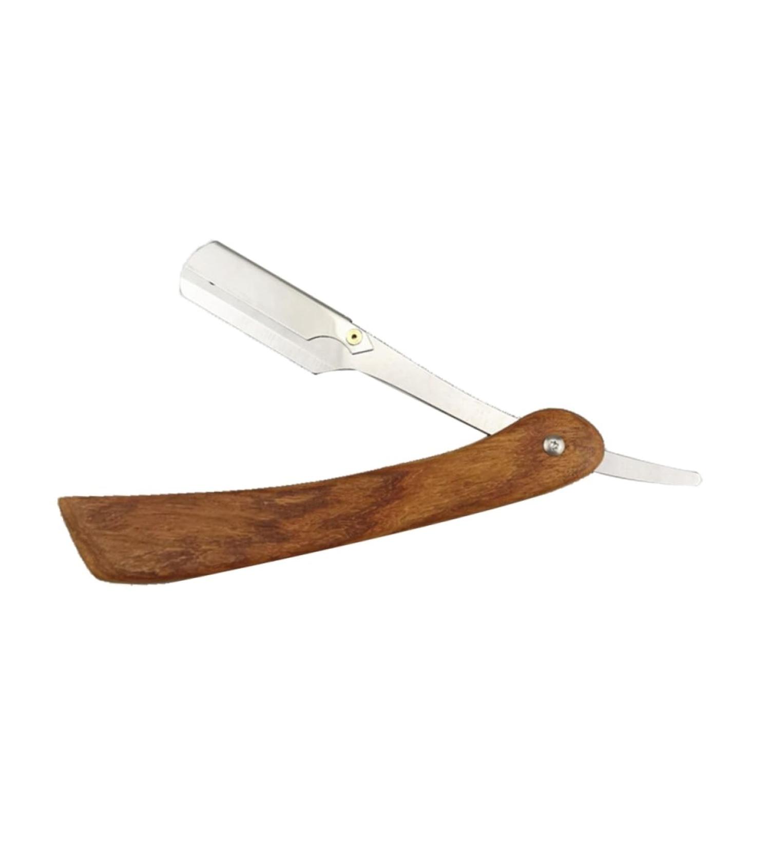 Frcolor Safe Razor - Portable Double Hairdresser Razor for Men | Old Fashioned Bamboo Design | Beemysafe Hand Razor - Buy Online on GoSupps.com