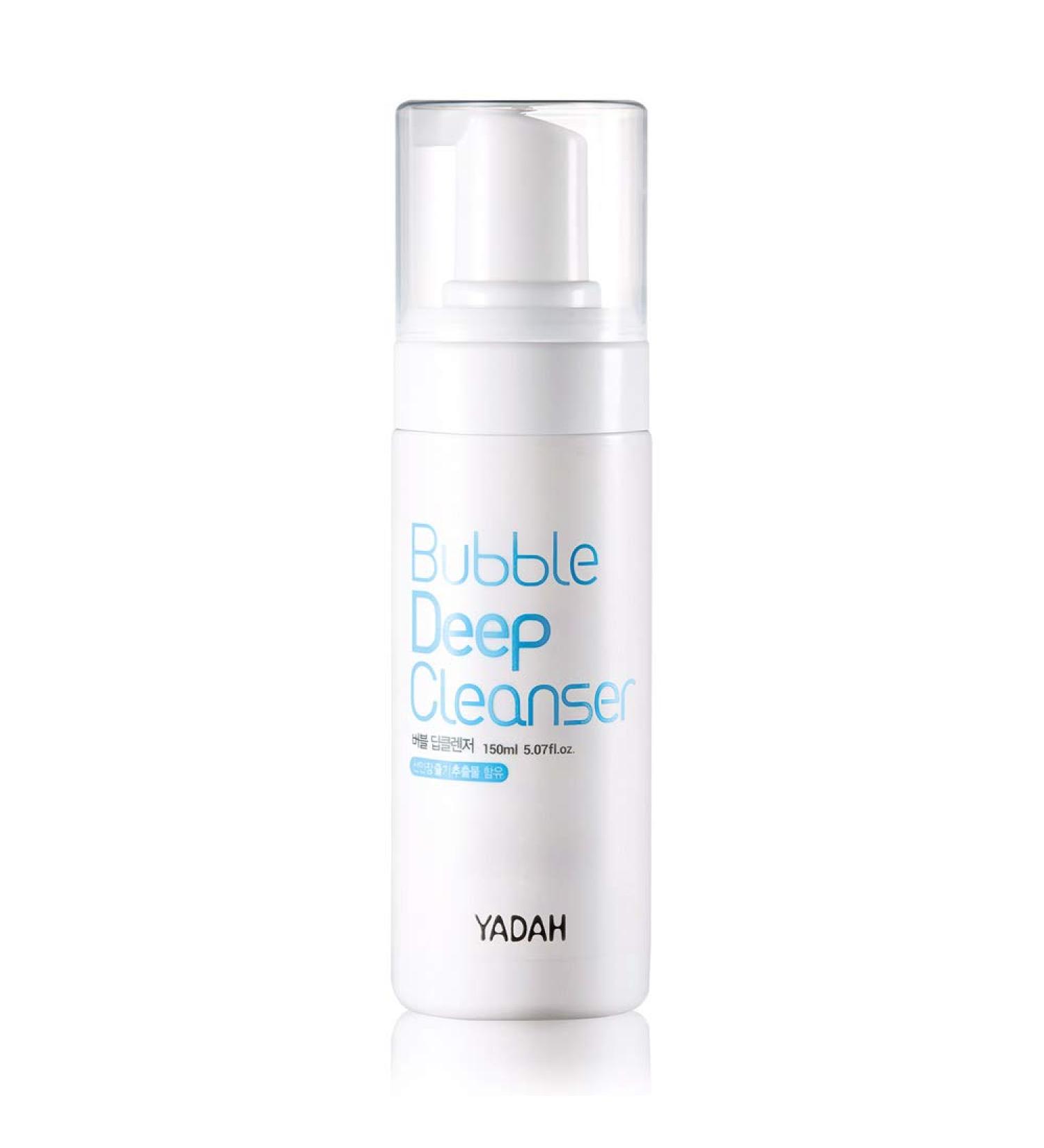 YADAH Bubble Deep Cleanser (5.07fl oz) Vegan Foaming Cleanser for Soothing & Moisturizing | Korean Skin Care with Cactus & Orange Peel - Clear Impurities - Buy Online on GoSupps.com