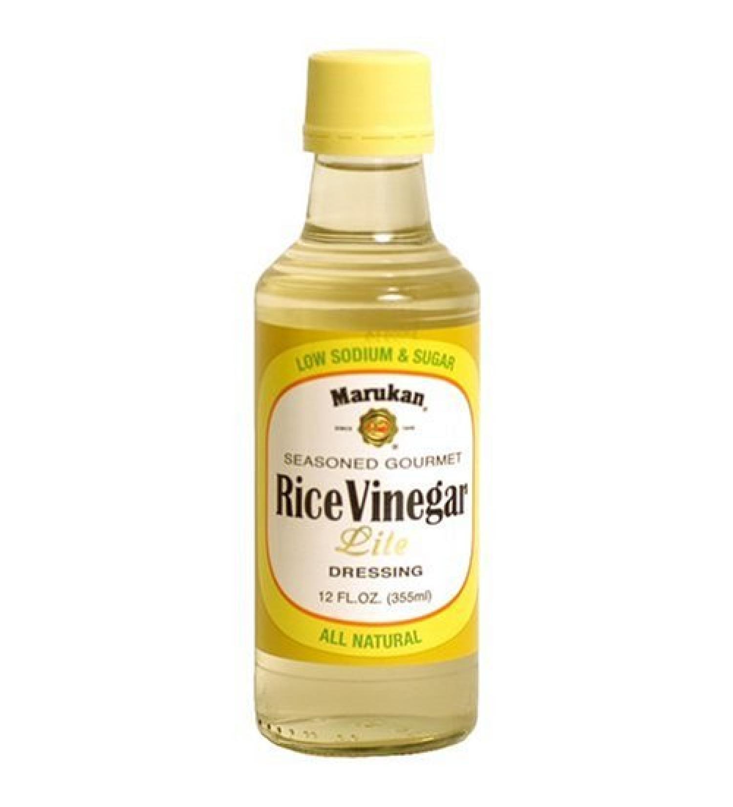 Marukan Seasoned Gourmet Rice Vinegar Lite, 12-Ounce Bottle (Pack of 3)