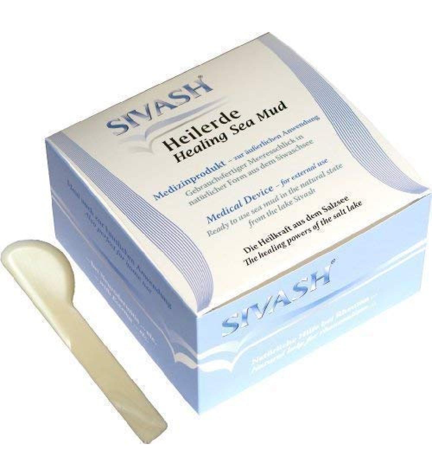 Sivash Healing Earth Paste (1kg) with Spatula - Natural Relief for Pain Skin Issues & More - International Shipping - Buy Online on GoSupps.com