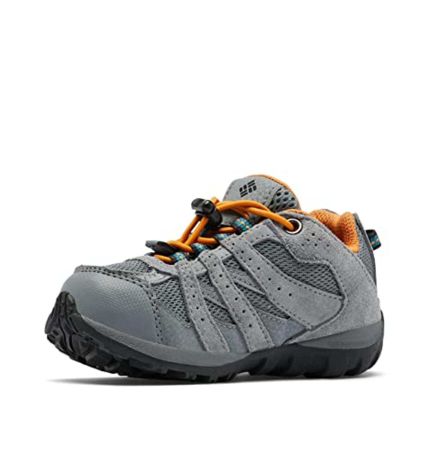 Columbia Redmond Waterproof Hiking Shoe Big Kid 6 - Titanium Grey/Steel/Gold Amber - Buy Online on GoSupps.com