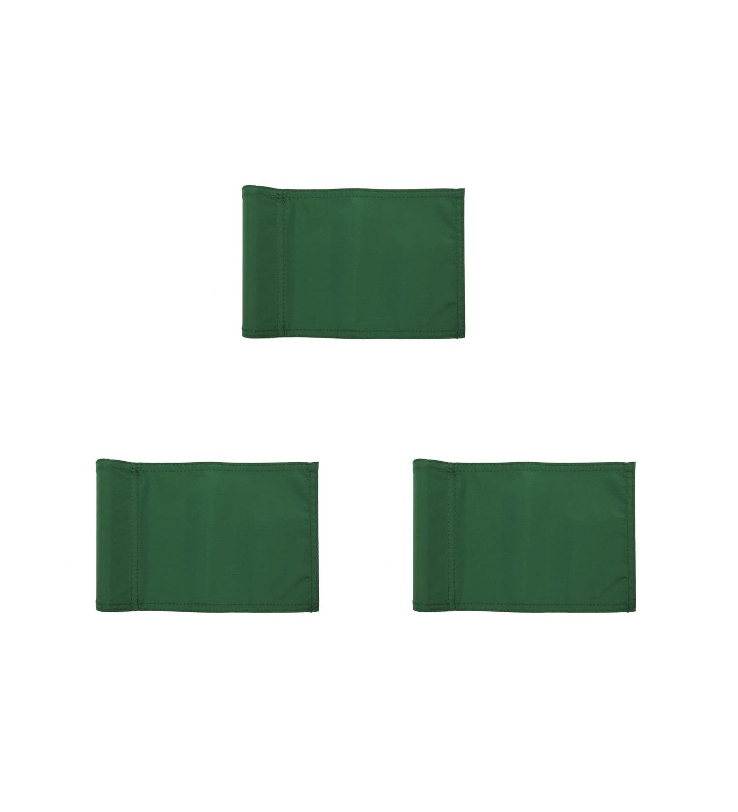 Mini Golf Flags 8x6 for Yard & Indoor Putting Green - 3 Pack (Green) - Durable 420D Nylon Pin Flag - Buy Online on GoSupps.com