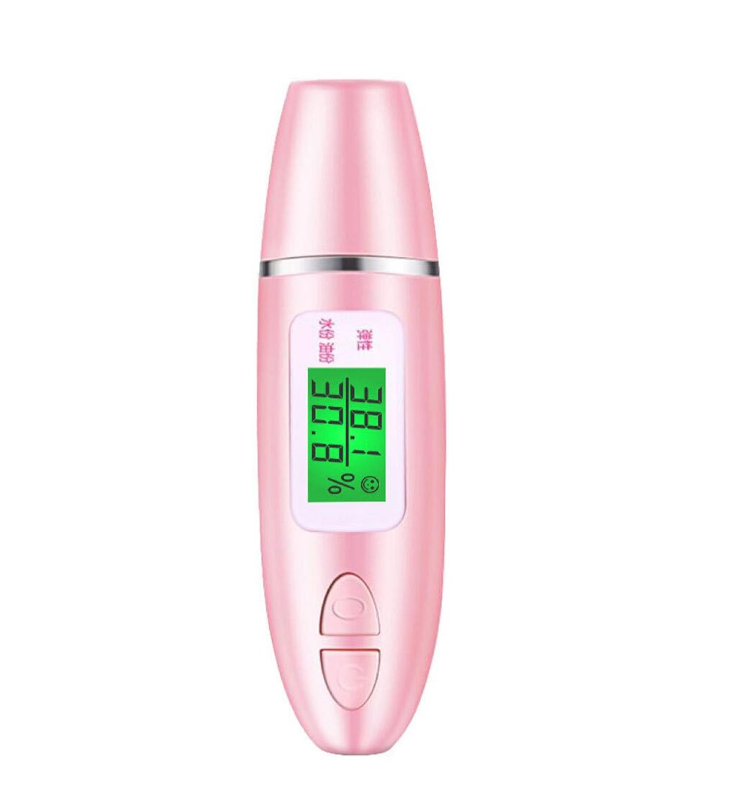 twcrvil LCD Digital Skin Oil Moisture Tester Battery Operated Facial Care Detector Portable Home Beauty Device for Women Pink - Buy Online on GoSupps.com