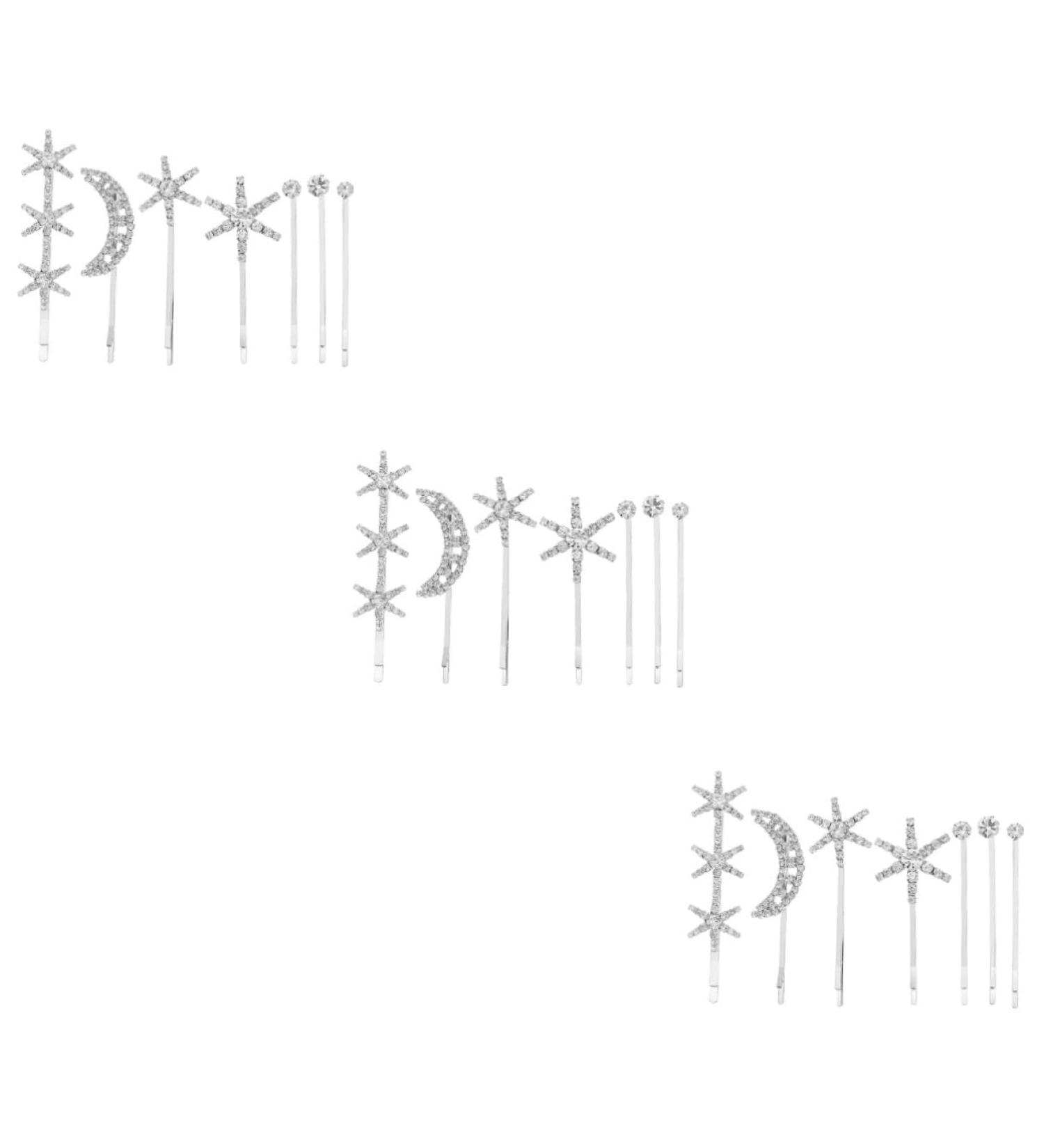 Housoutil 3 Sets Fringe Bobby Pin Hair Barrettes Women Hair Accessories Rhinestone Barrettes Womens Hair Clips Star Hair Clips Womens Barrettes for Hair Side Clip Alloy Girl Issue Card - Buy Online on GoSupps.com