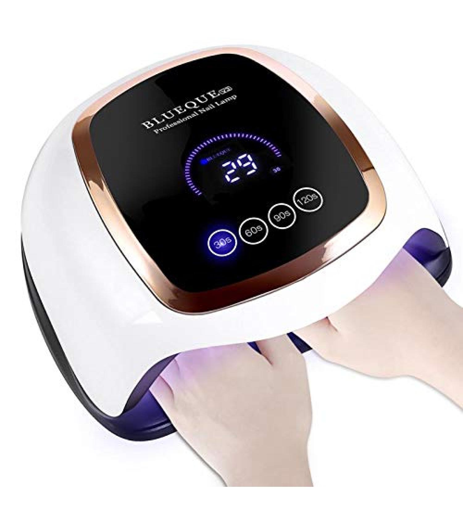 168W UV LED Nail Lamp 4 Timer Setting Professional Gel Dryer - Portable Handle Curing Lamp for Fingernail and Toenail - Auto Sensor, Fast Drying for Gel Polish - Buy Online on GoSupps.com