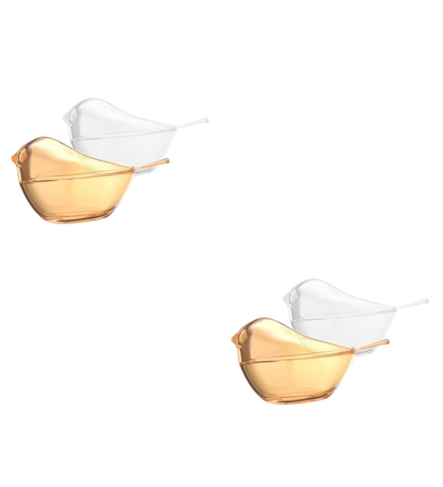 HOMSFOU 4 Pcs Bird Jewelry Box Handmade Blown Glass Figurine Crystal Bird Figurine Glass Clear Ornaments Jewelry Case Bracelet Miniature Holder Desktop Storage Jar Animal Travel The Bird - Buy Online on GoSupps.com