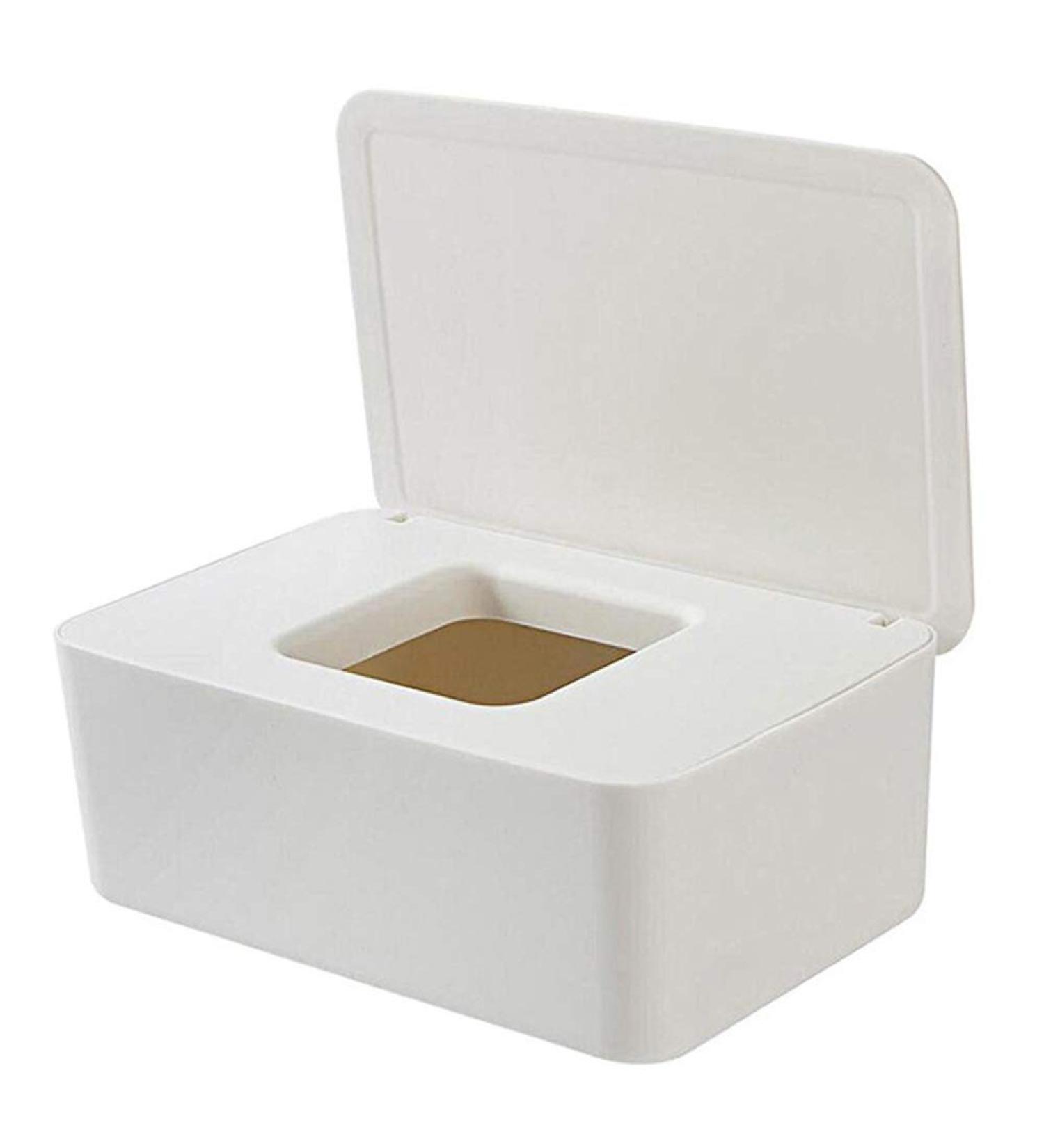 QKFON Storage Box for Wet Wipes - Versatile Tissue Holder & Napkin Organizer for Home & Office (White) - Buy Online on GoSupps.com