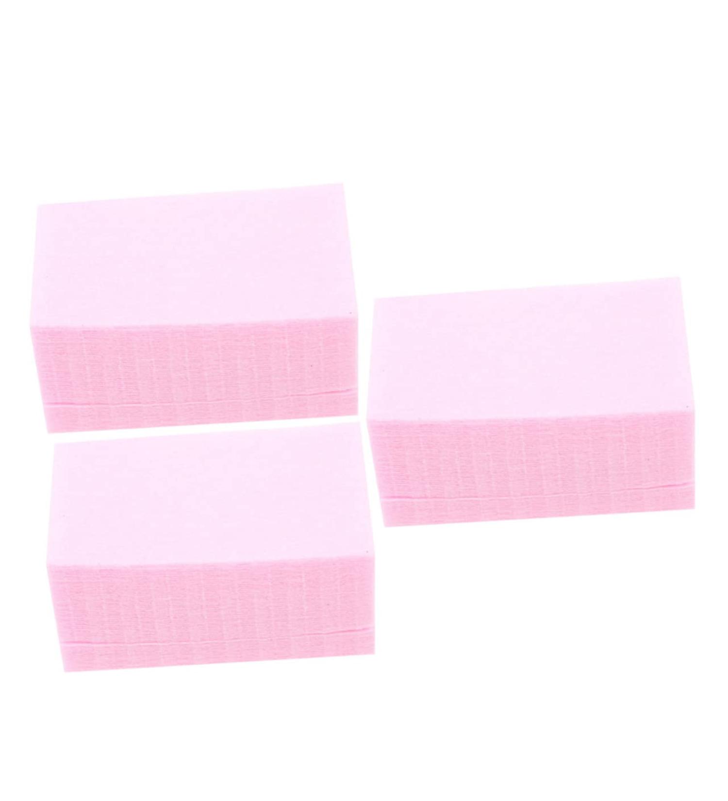 WOFASHPURET 3 Nail Remover Cotton Eyelashes with Glue Clean Pink Nail Towel Natural Cotton Fiber - Buy Online on GoSupps.com