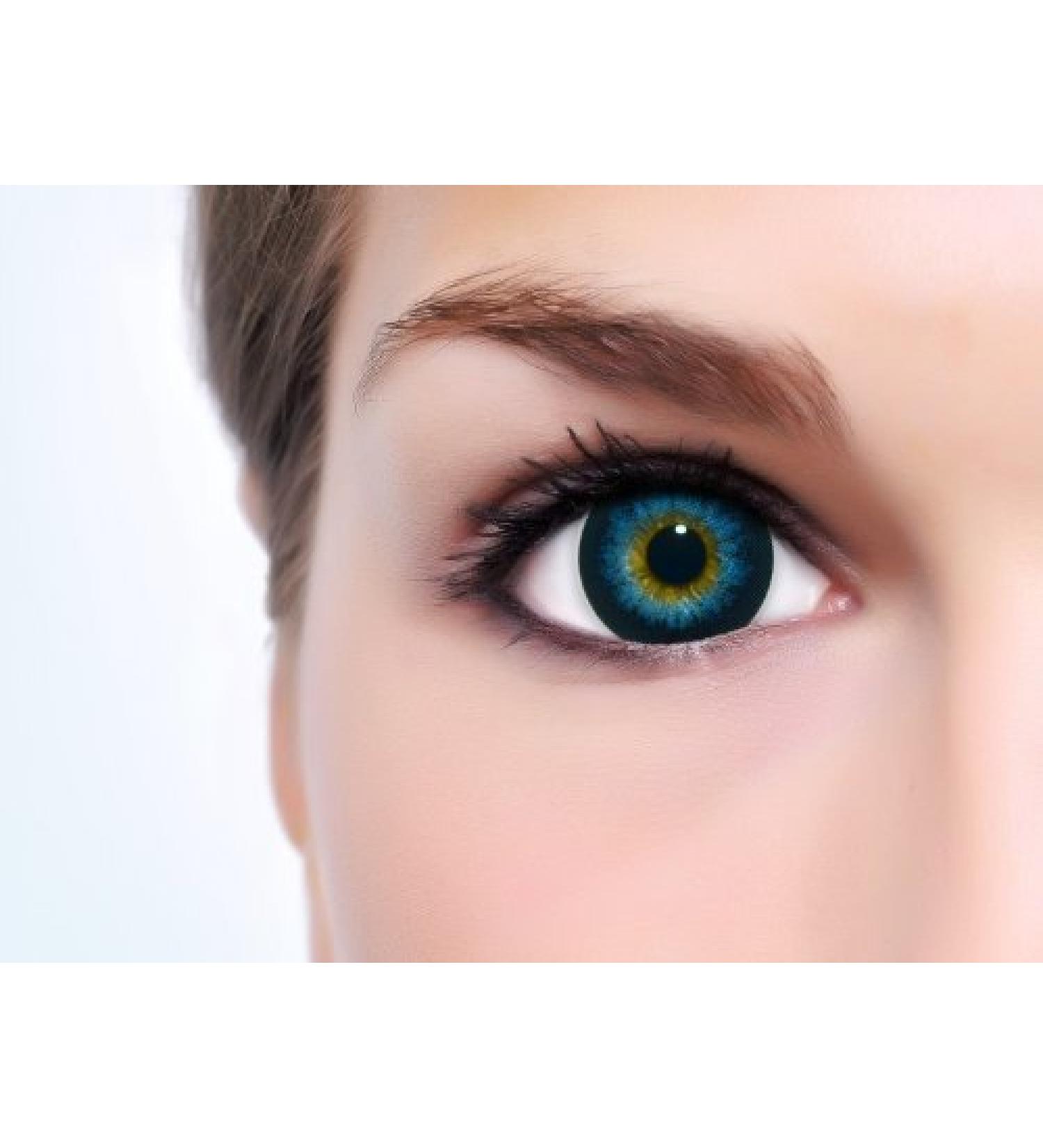 Buy Babe Blue 15mm Circle Lenses - Prescription-Free - Soft & Long-Lasting - Includes Case - Buy Online on GoSupps.com