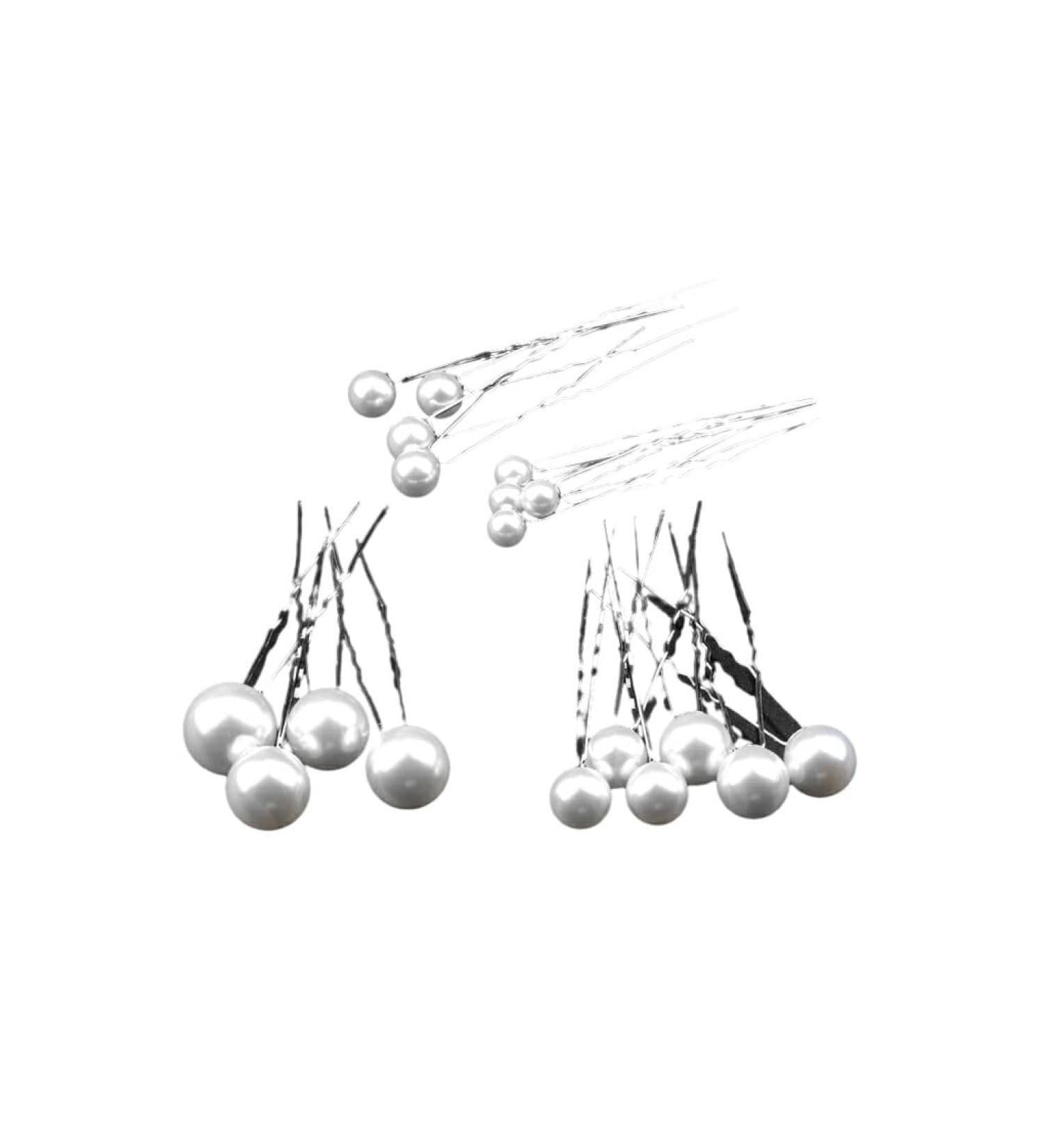 Nilioyul 18x Easy To Wear Hair Accessories For Festival Celebration Any Hairstyle Metal Clip Hair Hairpins Exquisite Lightweight silver needle - Buy Online on GoSupps.com