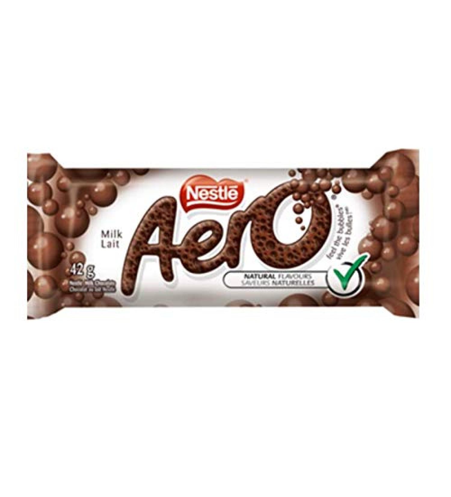 Nestle Aero Milk Chocolate 48 X 42 Gram Net Wt (2016 Gram) 2016 Grams