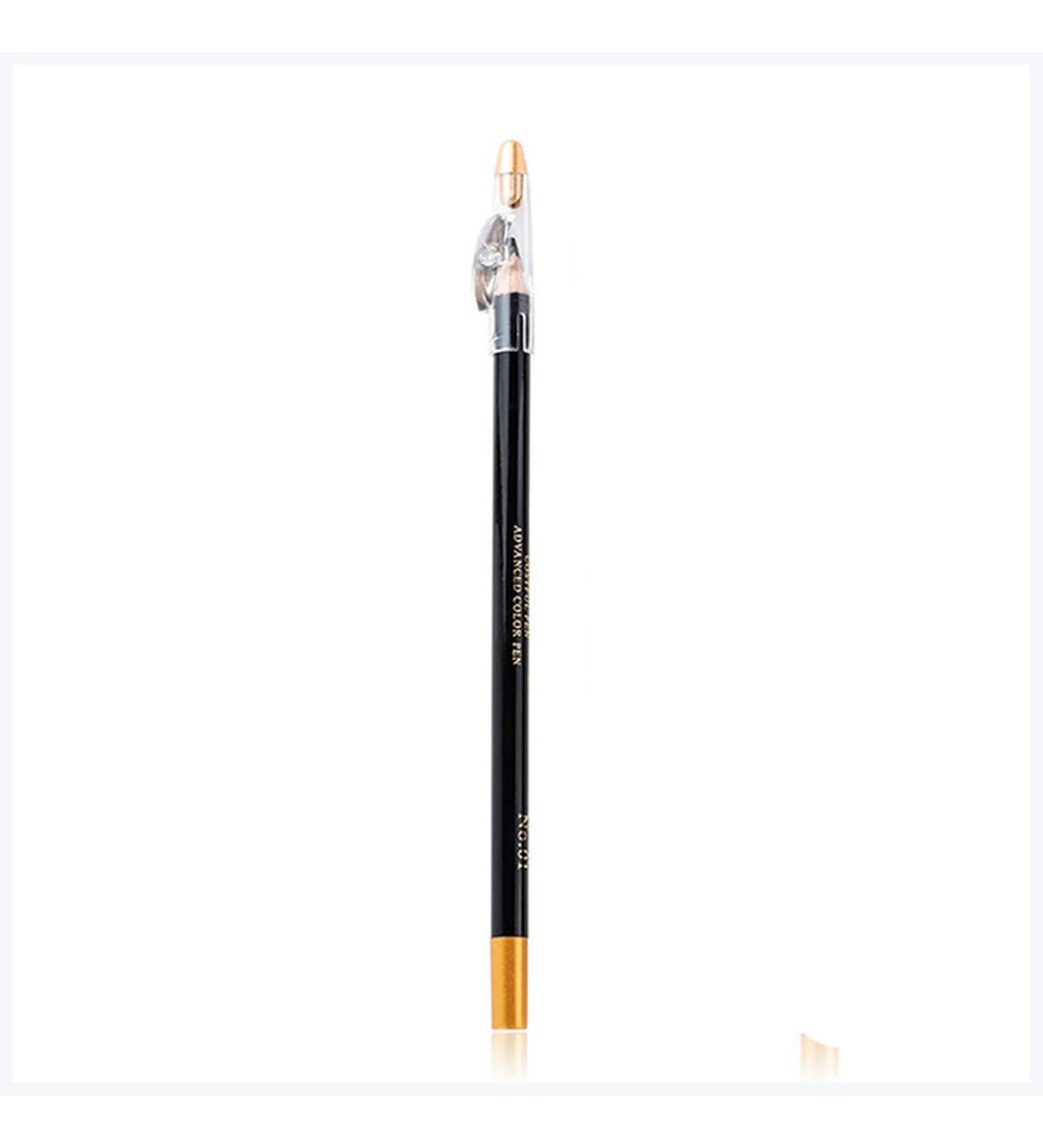  KAYLRE Eyebrow Pencil 5 Colors Waterproof Durable Eyebrow Pencil with Pencil Sharpener Sweat Resistant Too Mua Eyebrow Pencil (Size: Black) - Buy Online on GoSupps.com