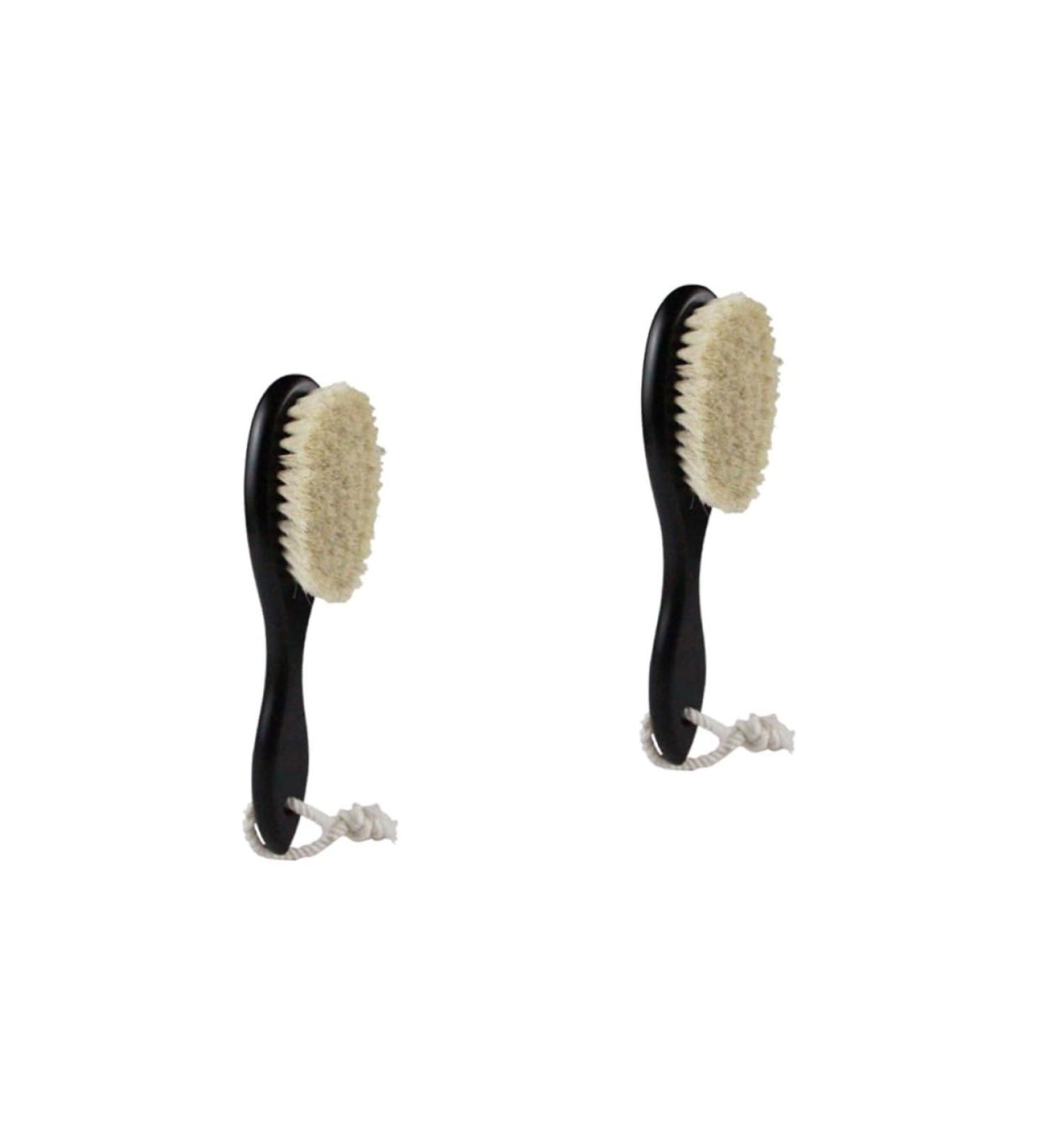 Minkissy 2-Pack Baby Bath Brush Set | Mustache & Beard Hairbrushes for Men | Bamboo Infant Hair Brush 20x5cm | International Shipping Available - Buy Online on GoSupps.com