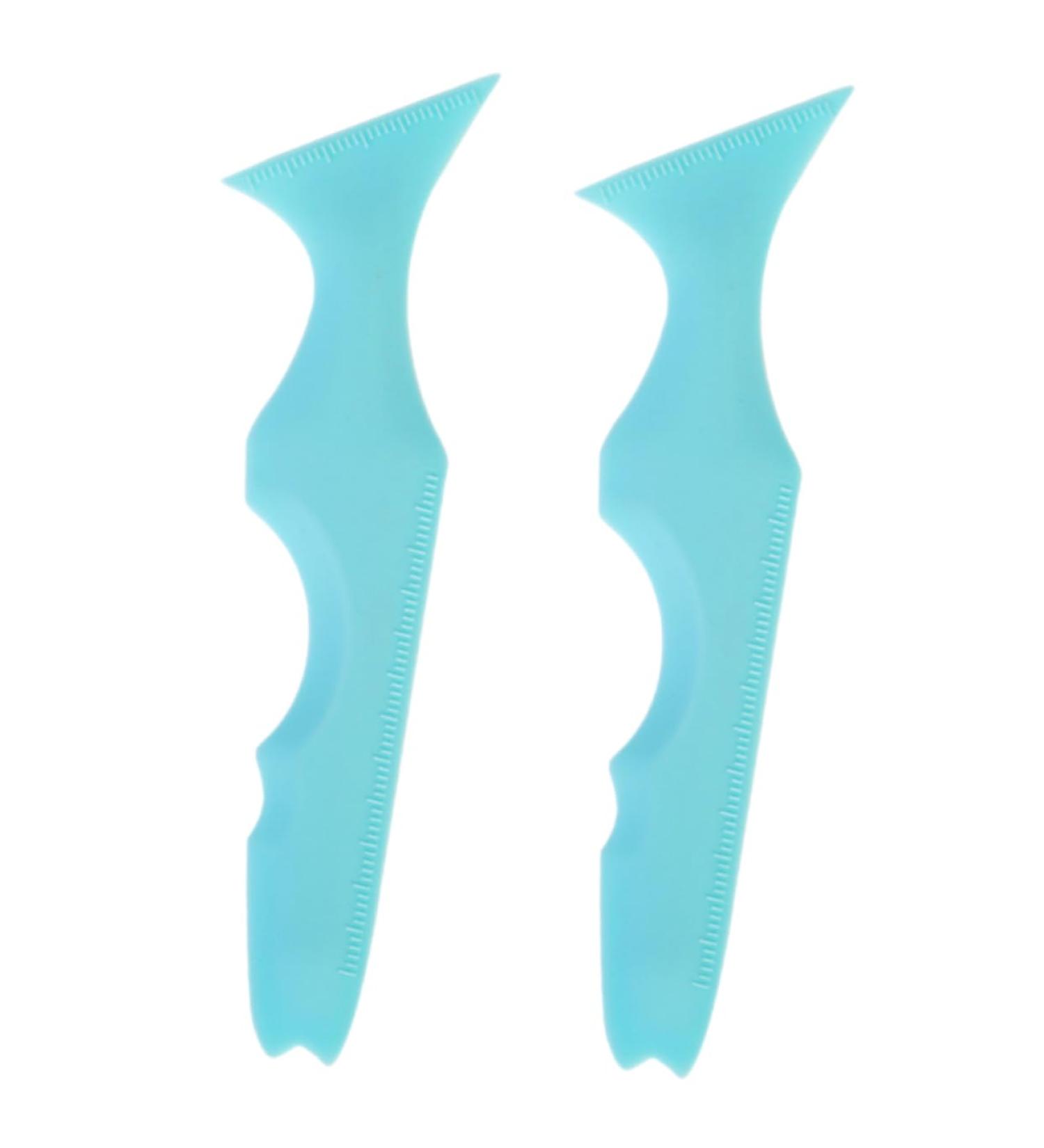 DOITOOL Lipstick 2pcs Silicone Beauty Ruler Makeup Mascara Makeup Samples Eyebrow Template Silicone Board Eyelash Eyeshadow - Buy Online on GoSupps.com