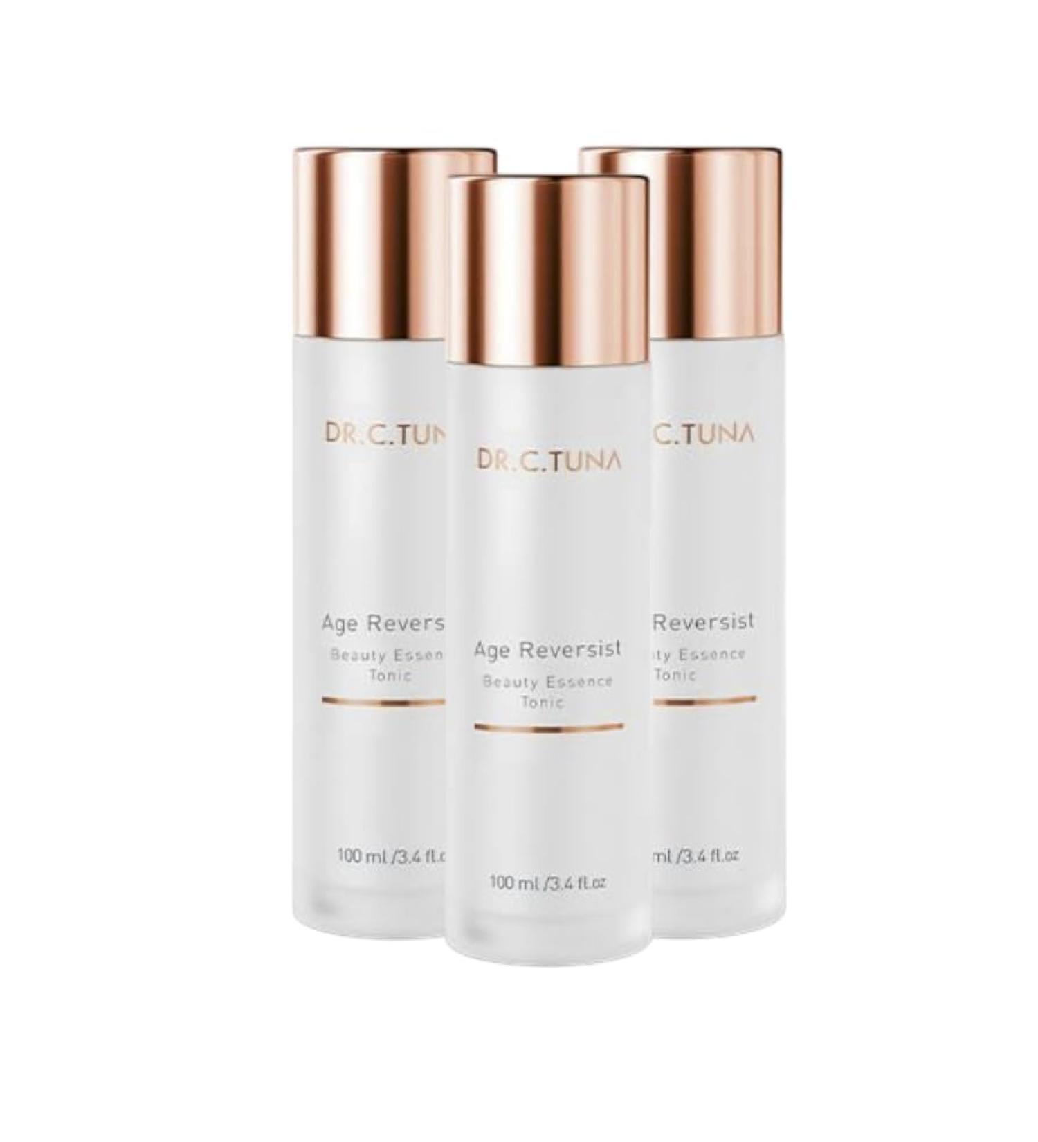 Farmasi Dr. C. Tuna Age Reversist Facial Tonic for All Skin Types Set of 3 Gentle Cleansing & Refreshing Face Toner Prepares Skin for Skincare Routine 100 ml / 3.3 fl.oz. Each - Buy Online on GoSupps.com