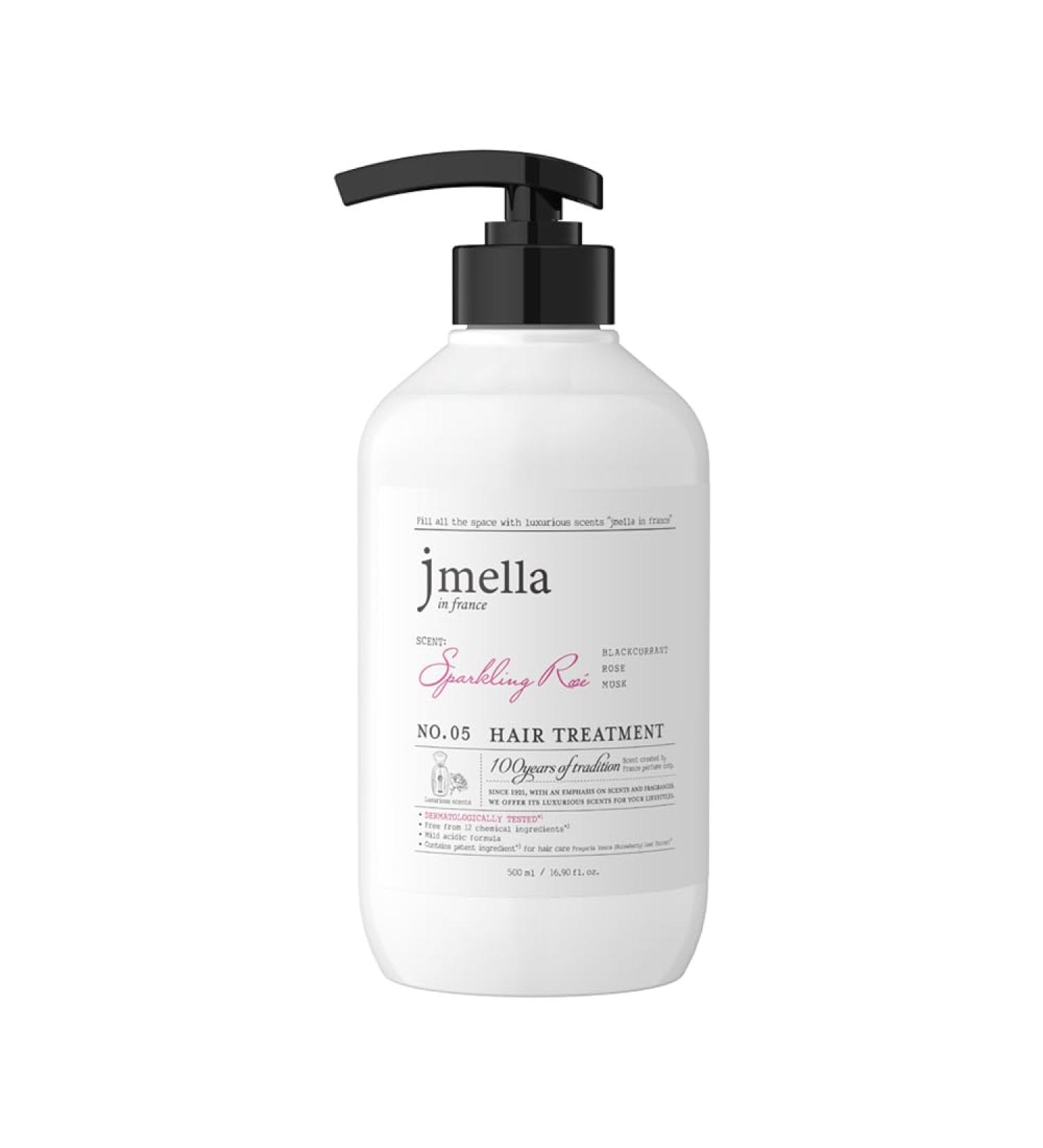 jmella IN FRANCE Sparkling Rose Conditioner 16.9 fl oz. with luxury fragrance- Chemical free from 7 kinds of Paraben-Made by French Perfumer-Strawberry leaf extract -Collagen Sparkling Rose Treatment 1 Fl Oz (Pack of 1) - Buy Online on GoSupps.com