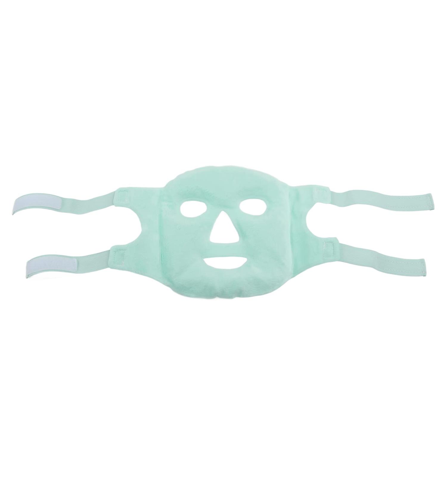 Heat Ice Face Cover | Flexible Cooling Gel Mask for Swelling Relief - Soft & Safe (Light Green) | International Shipping Available - Buy Online on GoSupps.com