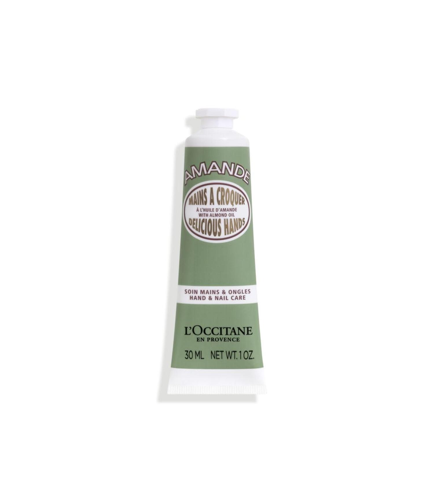 L'OCCITANE Almond Delicious Hands Cream | Sweet Scented Nourishing & Firming | 98% Readily Biodegradable | Clean & Luxury Beauty Hand Care for All Skin Types 30 ml (Pack of 1) - Buy Online on GoSupps.com