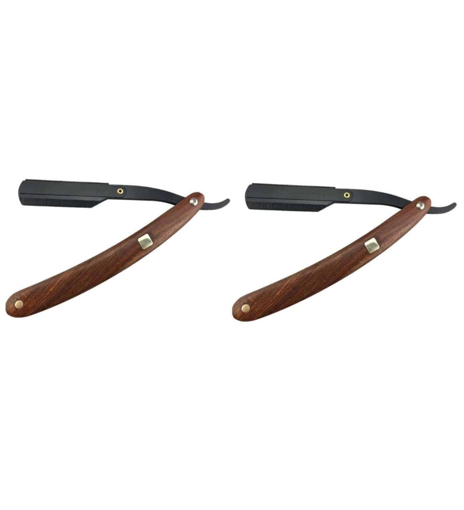 Buy Minkissy 4-Piece Khimar Hijab & Travel Razor Set | Safe Metal & Wooden Razor Blades for Men - Buy Online on GoSupps.com