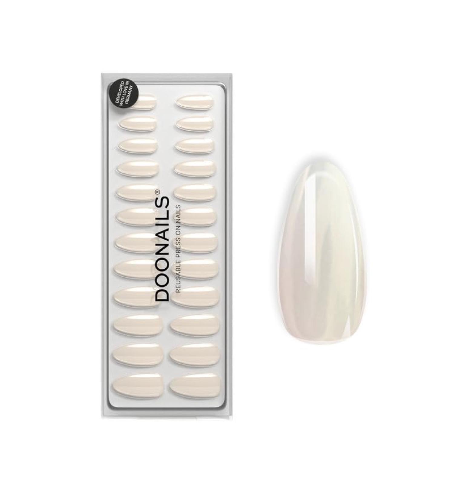 Doonails Soft Gel Press On Nails - 30 Set Toffee Almond Form | Salon Quality Full Cover Fake Nails for Comfortable Wear - Buy Online on GoSupps.com