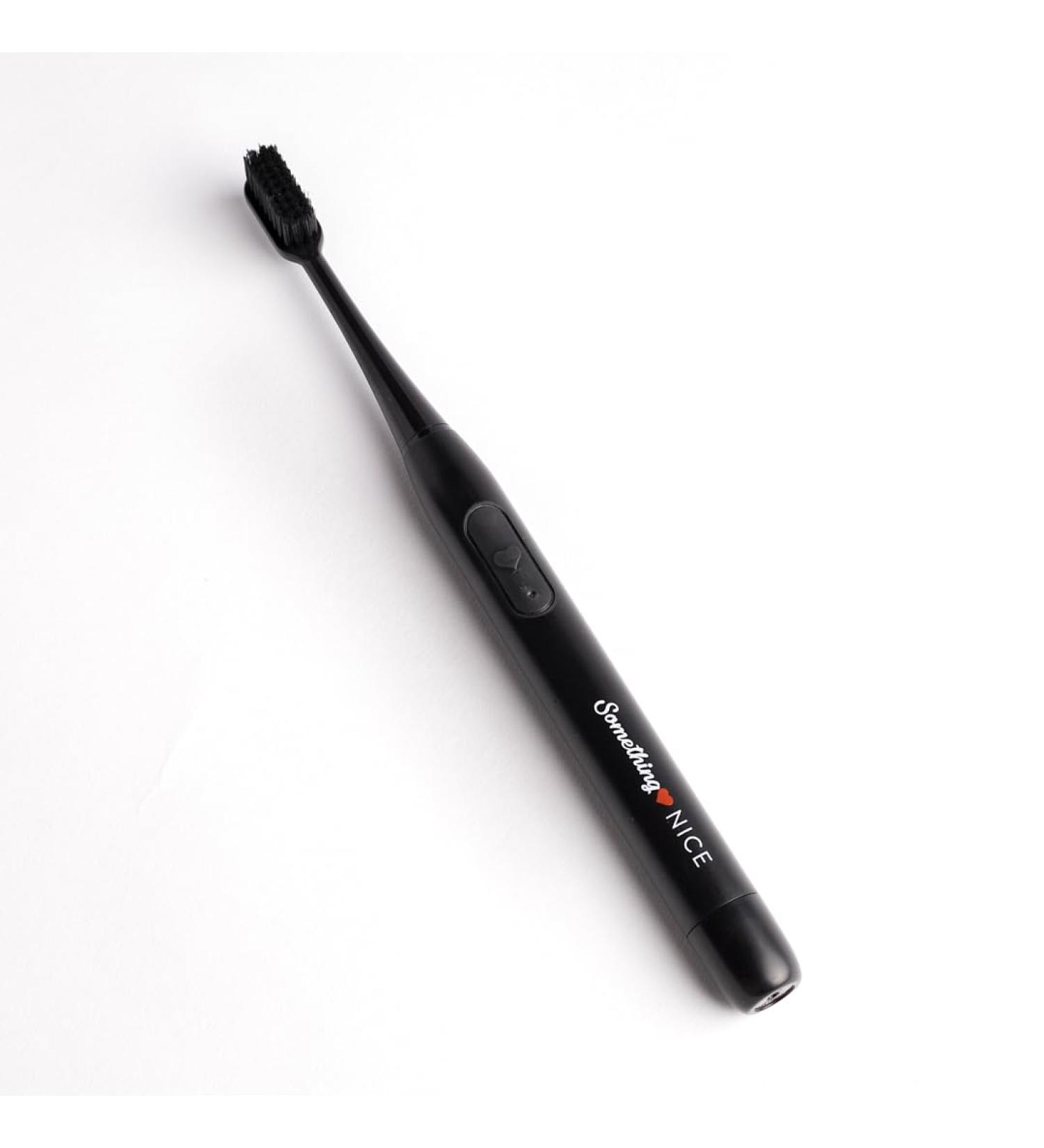 SOMETHING NICE Electric Toothbrush for Adults - 18 000 Vibrations Travel Case Dentist Approved Soft Bristles Ergonomic Design Ideal for Braces - Buy Internationally - Buy Online on GoSupps.com