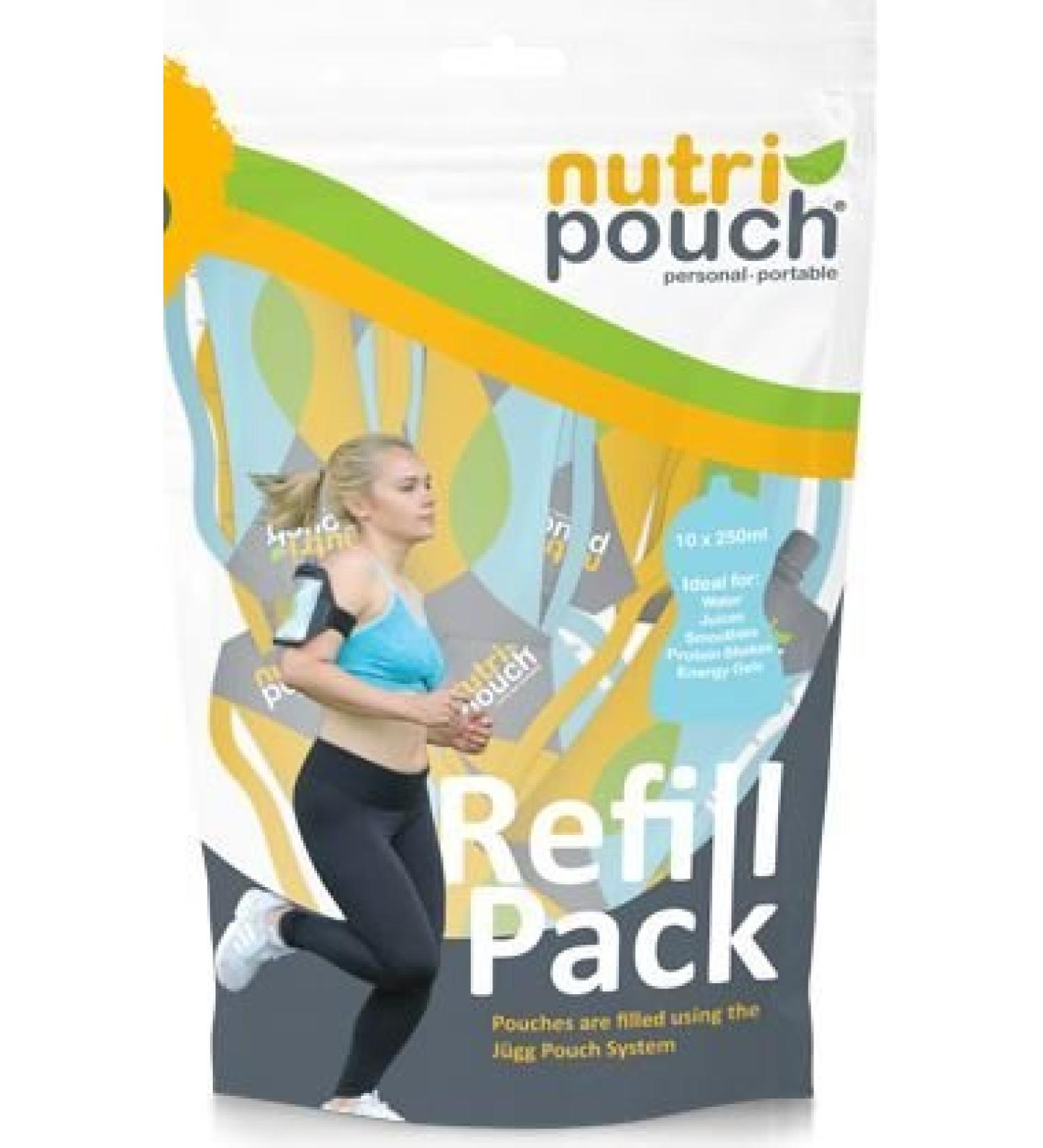 Nutripouch 250 ml filling bags for smoothies protein shakes fruit drinks and Caseros juices. To be used with the bag filling system (Pack of 10 x 250 ml) - Buy Online on GoSupps.com