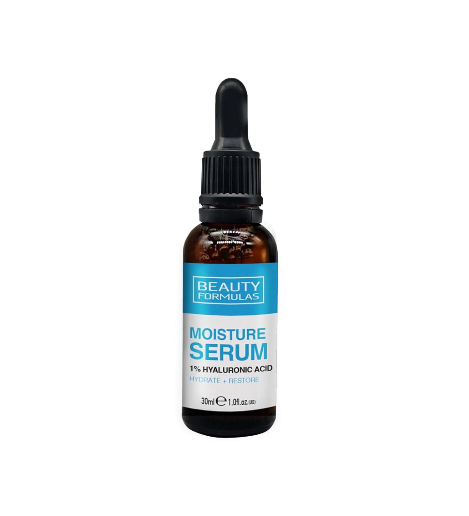 BEAUTY FORMULAS MOISTURE HYALURONIC ACID 30ML SERUM - Buy Online on GoSupps.com