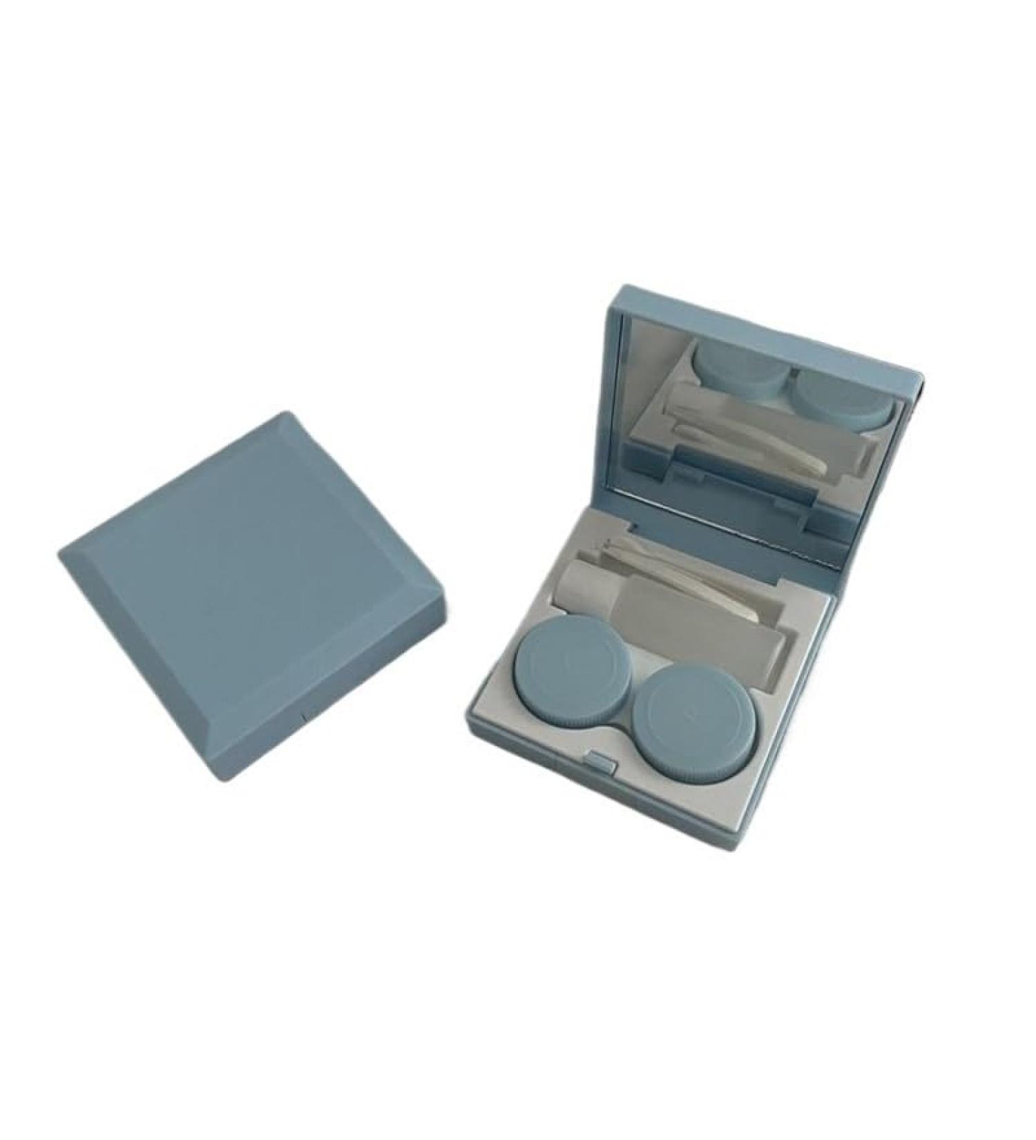 Buy KCHYCV Elegant Black Contact Lens Storage Container - Portable Travel Set for Women | Sky Blue Lentil Design - Buy Online on GoSupps.com