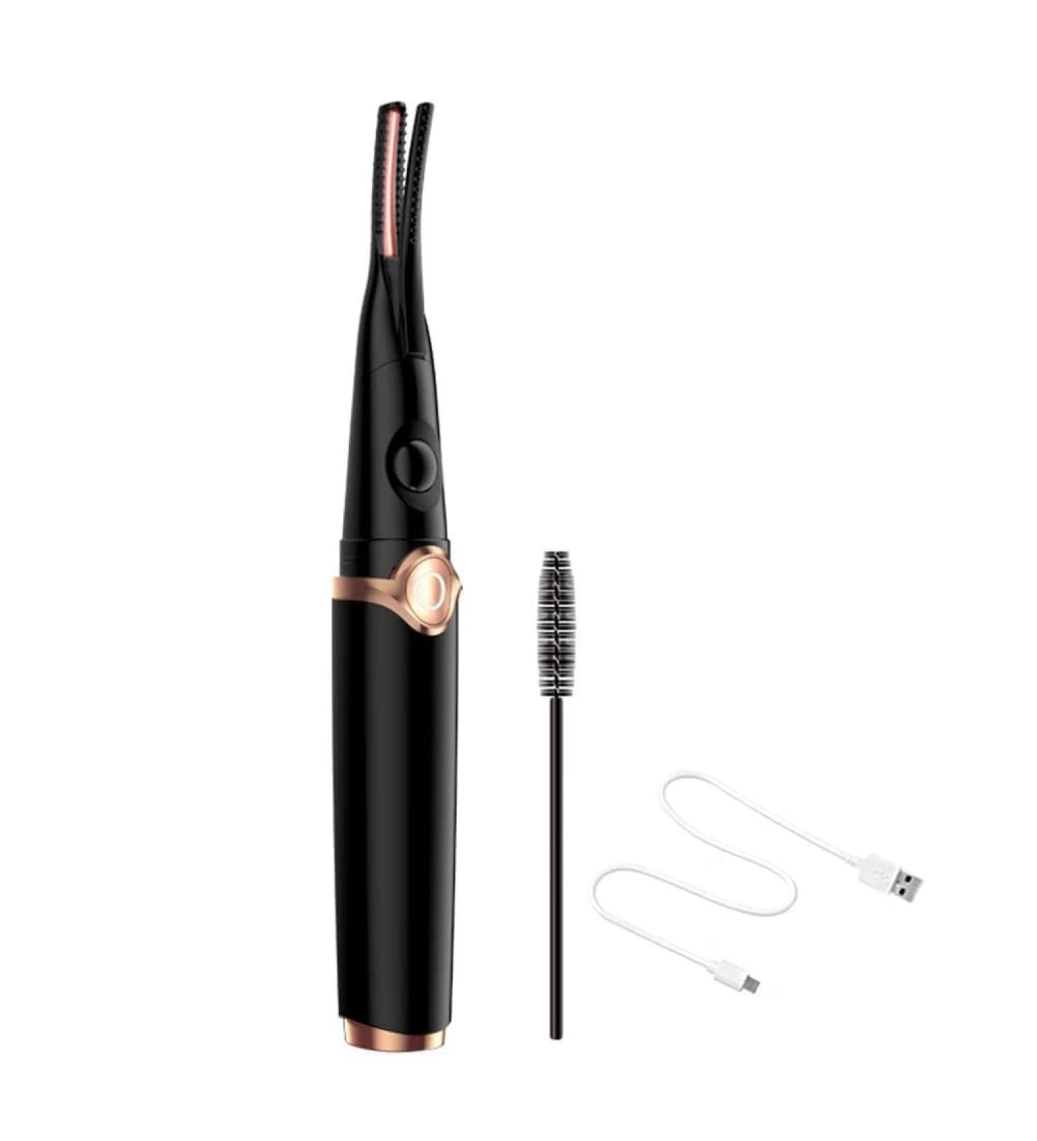 Xptieeck Heated Eyelash Curler 2 in 1 Clip-Type Eyelash Curler with Comb USB Rechargeable Portable Electric Eyelash Curler Easy to Use - Buy Online on GoSupps.com
