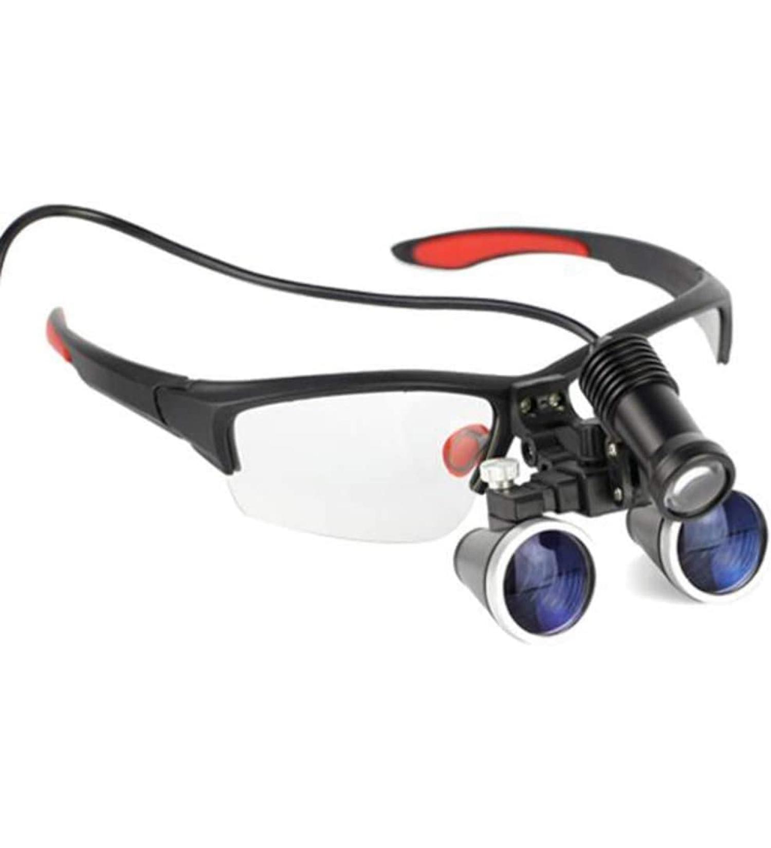 Magnifier 3.5X 420mm Dental Surgery Magnifying Glass Binocular Loupe handsfree Headband Magnifier with Led Headlights with Handy Carry Case for Hobby Electricians Jewelers - Buy Online on GoSupps.com