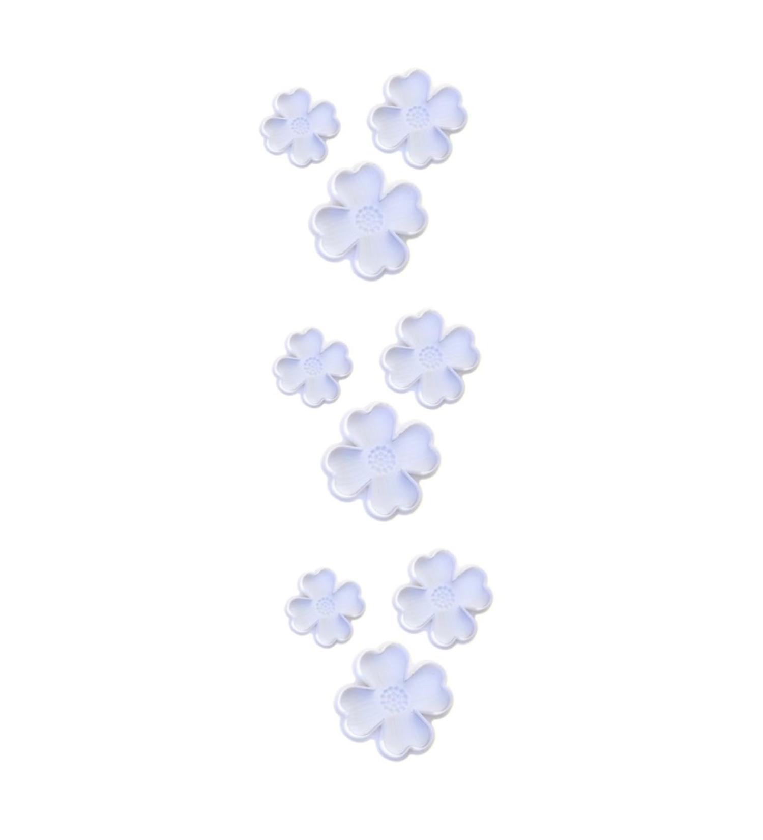 OUNONA 9 Pcs Baking Embossed Mold Plunger Mold Cake Mold Baking Mold Four Leaf White Baking Tools 3pcsx3pcs Whitex3pcs - Buy Online on GoSupps.com