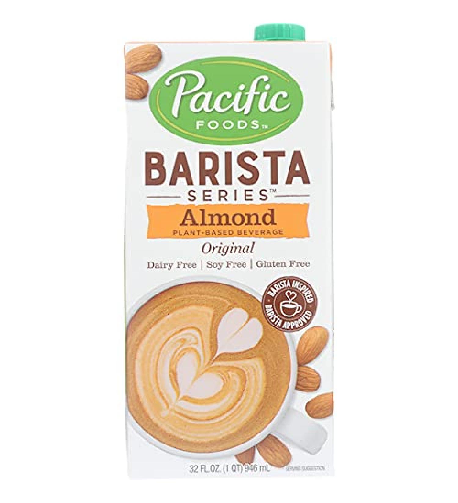 Pacific Natural Foods Barista Series Almond Blenders, Plain, 32-ounce Containers
