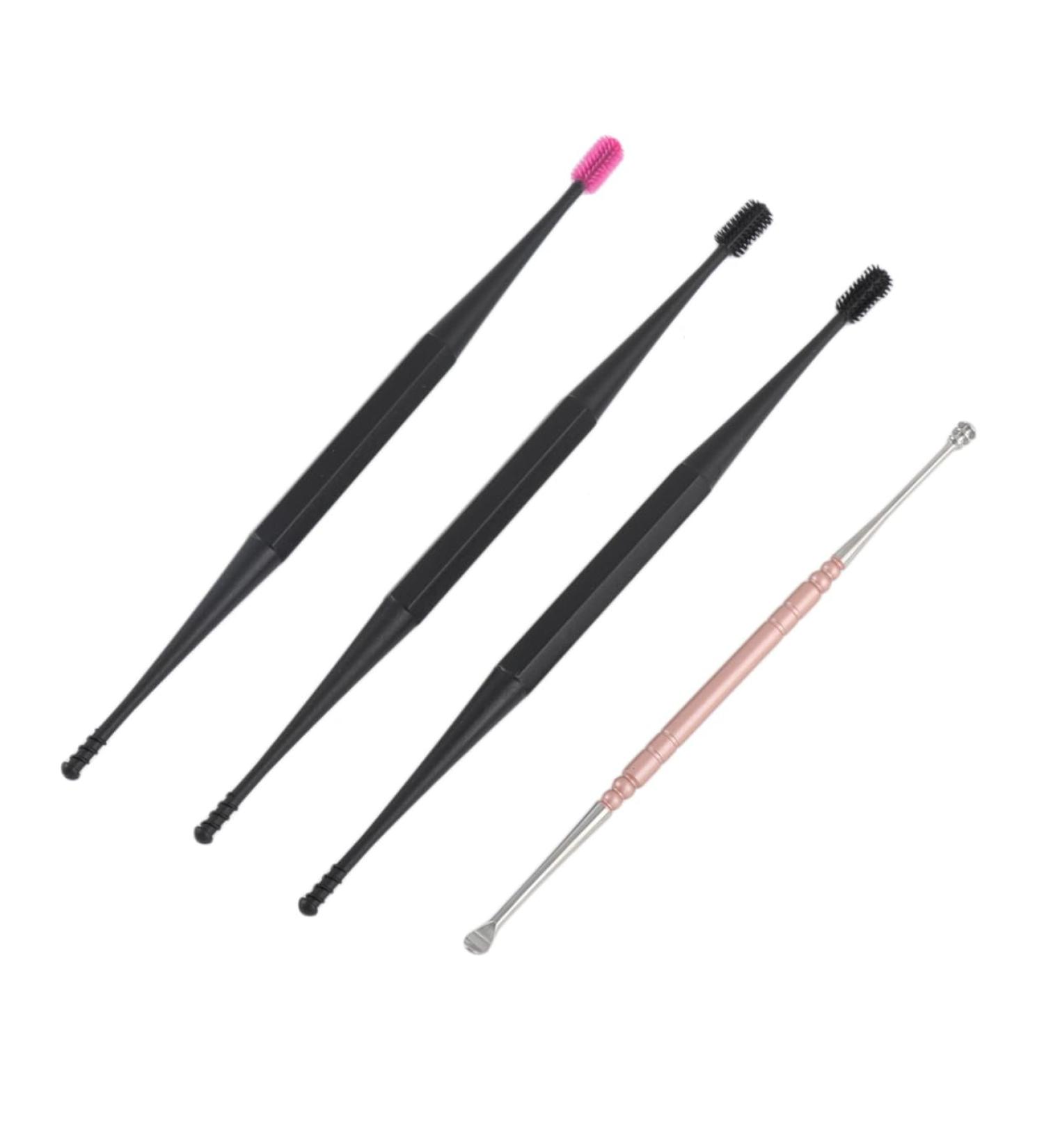 DEARMAMY 4Pcs Ear Cleaner Silicone Ear Wax for Portable Double End Cleaning Tool with Soft Tips Random Colors - Buy Online on GoSupps.com