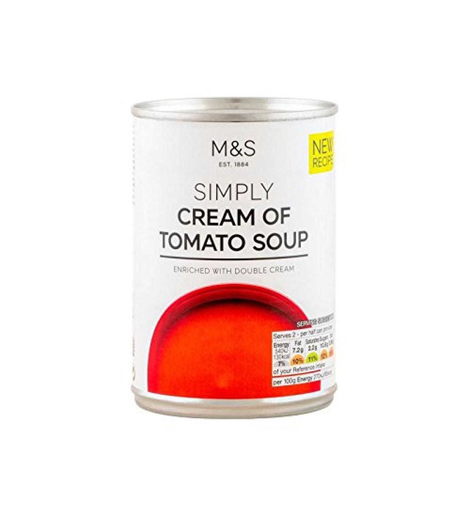 Marks & Spencer Tomato Cream Soup 400g (Pack of 4)