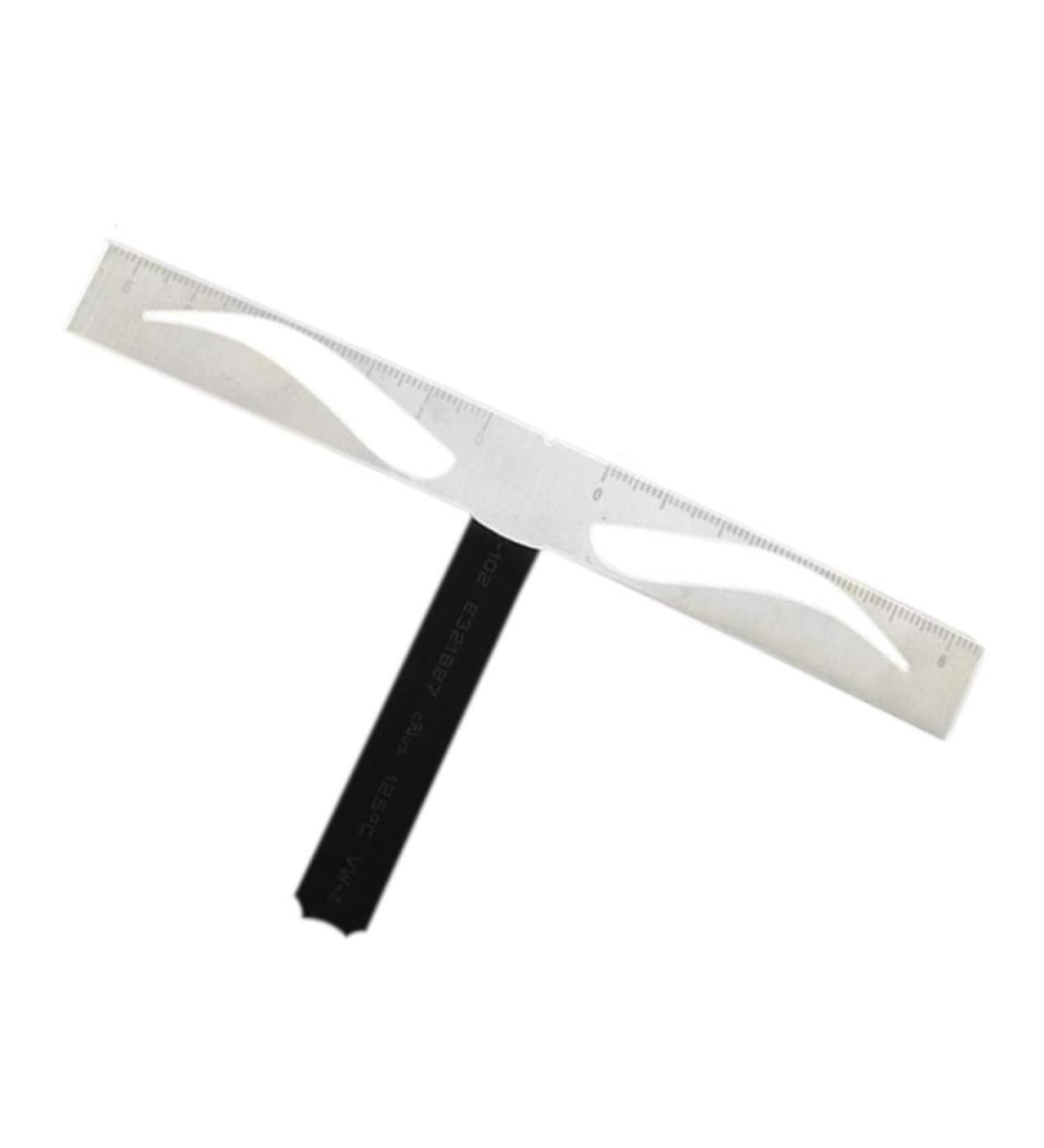 Didiseaon 1pc Eyebrow Template Eyebrow Shaping Stencil Eyebrow Ruler Stainless Steel Triangular Ruler Size 1 As Shown - Buy Online on GoSupps.com