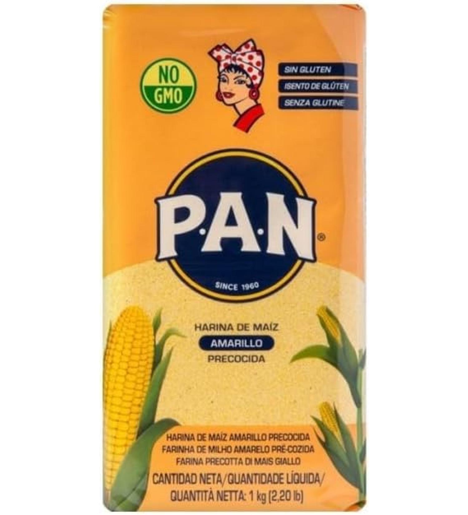 Precooked yellow corn flour 1 kg | Premium Yellow Corn Flour | Farinha de Milho Fina | Harina de Maiz | Cakes Cuscuz Polenta | Gluten Free | From Italy GMO FREE - Buy Online on GoSupps.com