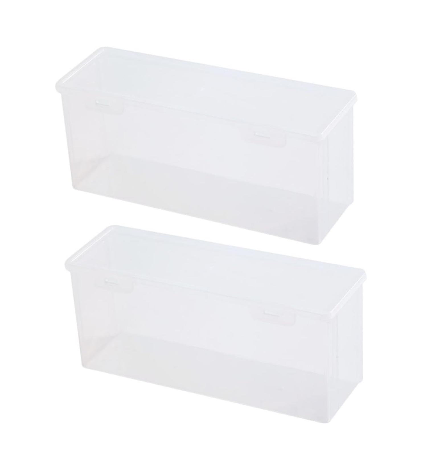 Mikinona 2pcs Box Egg Storage Box Plastic Trays for Food Refrigerator Egg Holder Fruit Vegetable re-usable - Buy Online on GoSupps.com
