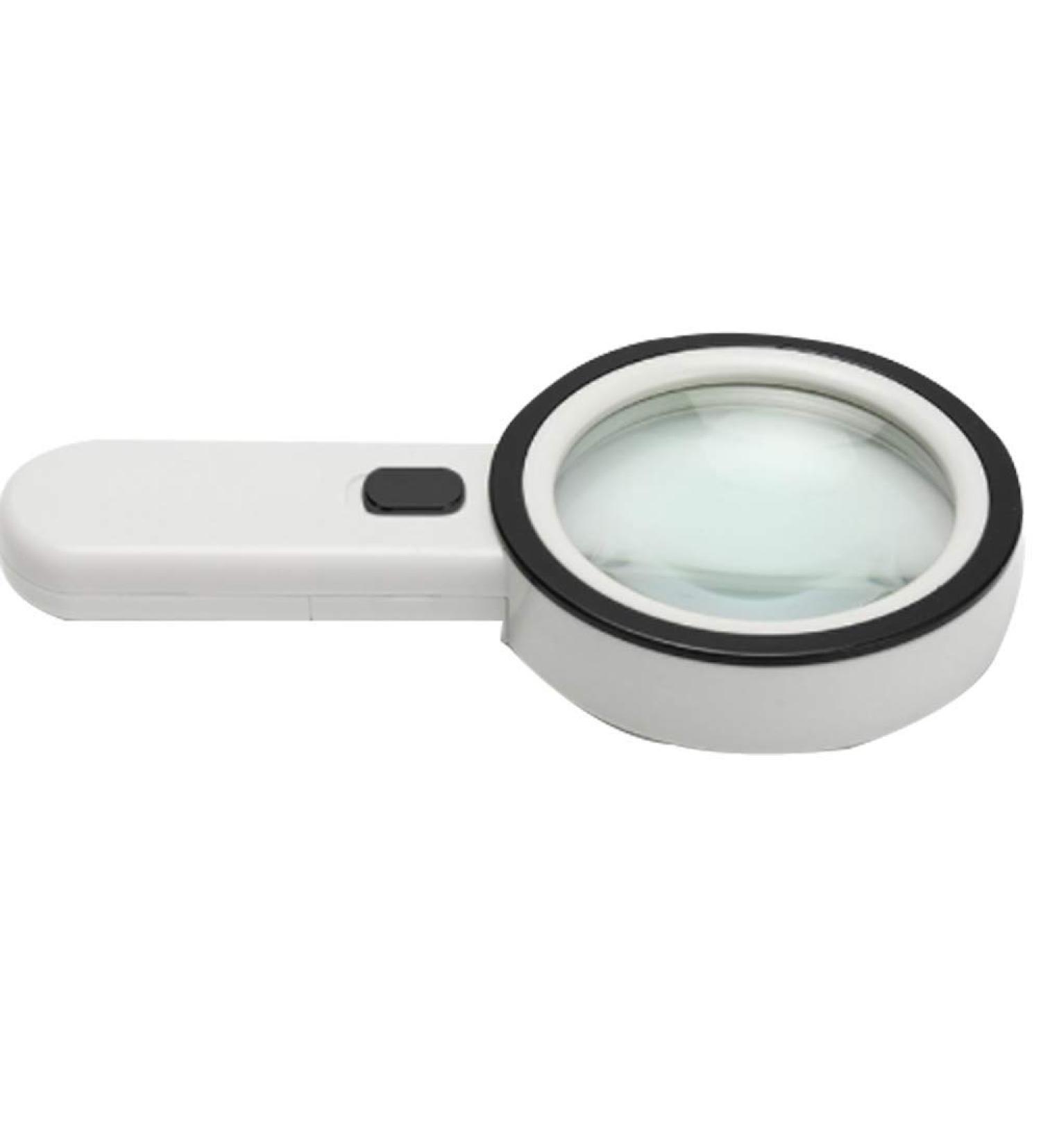 Glass Glass with LED Lights 100MM Handheld Optical HD Loupe Reading Identification Maintenance Elderly Magnifier HD Expansion Mirror - Magnification: 30 T Magnifier for Re Made in China - Buy Online on GoSupps.com