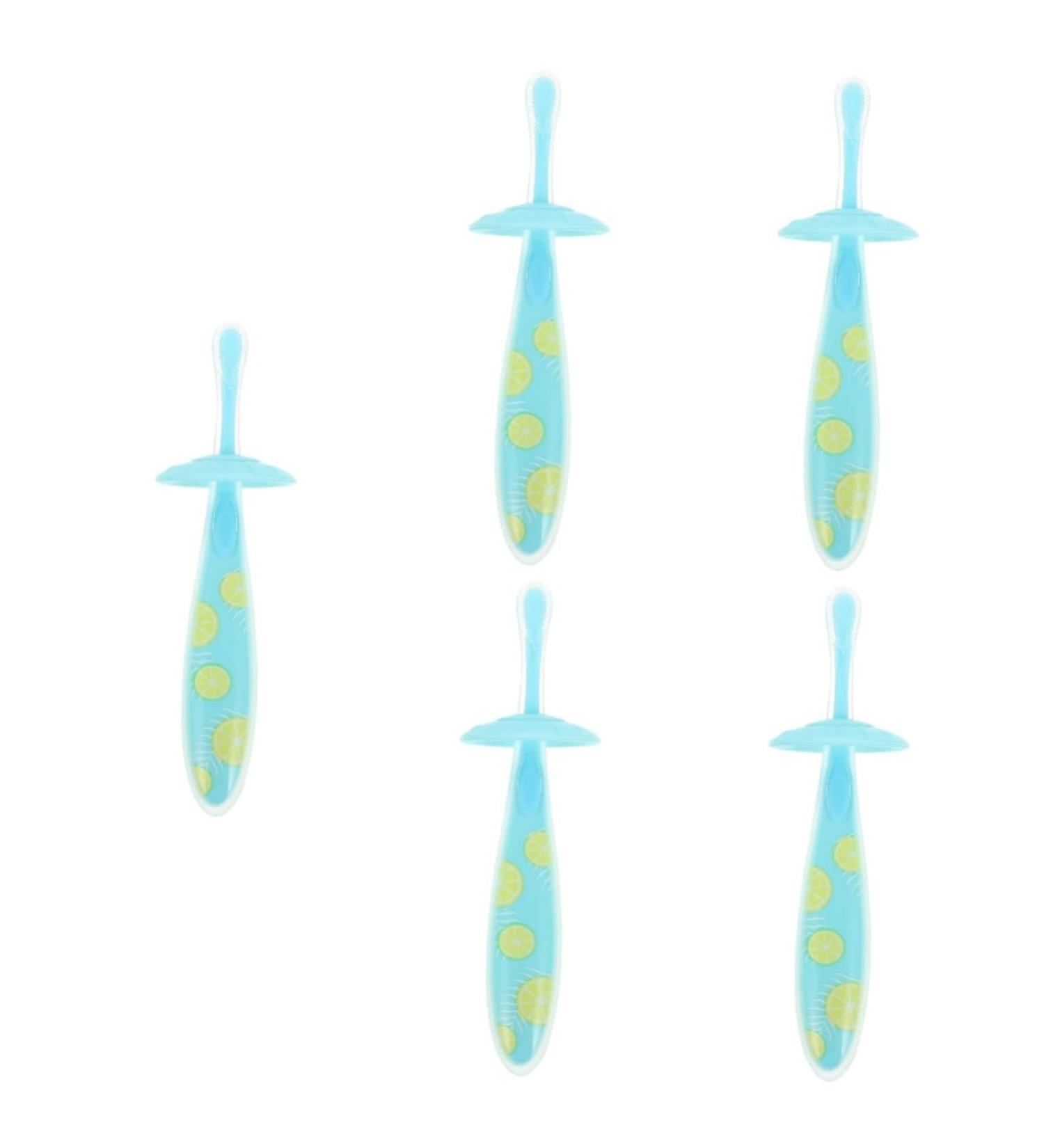 Minkissy 5-Pack Children's Toothbrush & Bite Toy Set | Soft Fur Detergent for Newborns & Milk Teeth Care - Buy Online on GoSupps.com