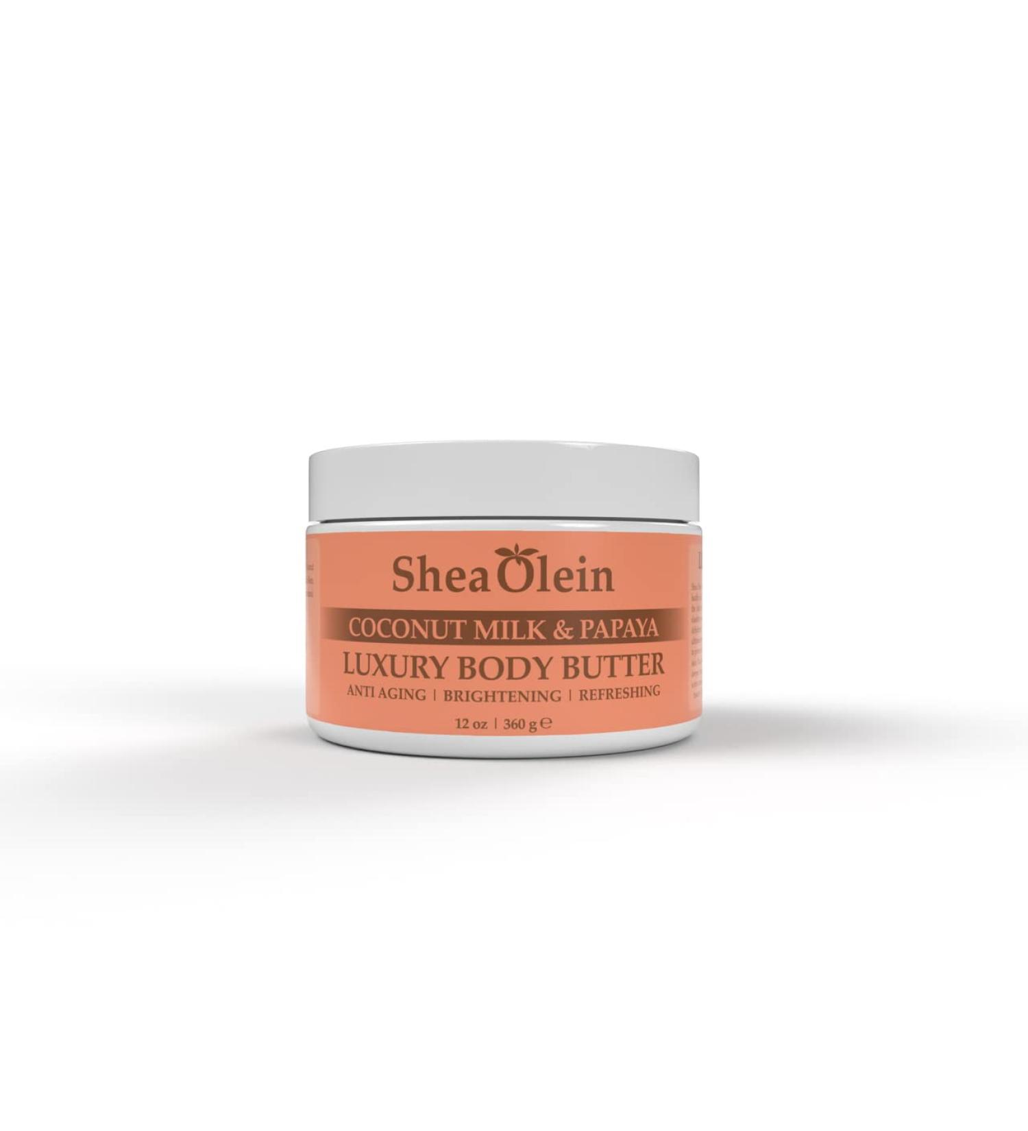 Buy Luxury Coconut Milk & Papaya Body Butter - 12oz | International Shipping Available - Buy Online on GoSupps.com