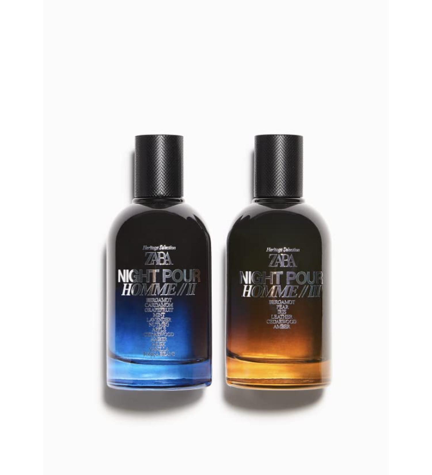 Zara NIGHT POUR HOMME II NIGHT POUR HOMME III EDP 100 ML (3.4 FL. OZ) MEN'S LIMITED EDITION FRAGRANCE