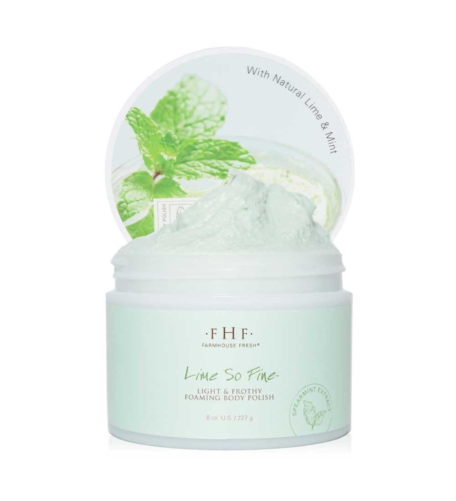 Lime So Fine Foaming Body Polish - Exfoliating & Hydrating Scrub for Smooth Skin | Free International Shipping - Buy Online on GoSupps.com