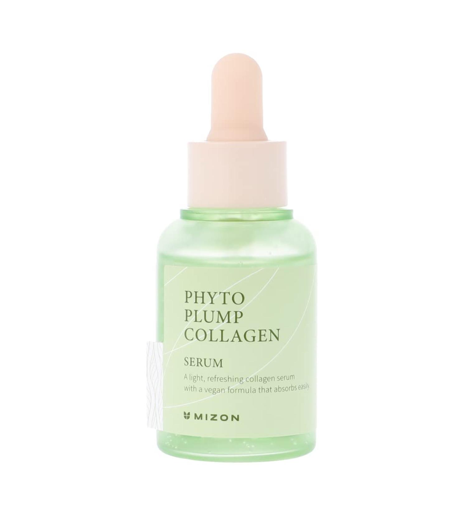 MIZON Phyto Plump Collagen Serum - Vegan Anti-Wrinkle & Hydrating 30ml | 88% Natural Ingredients with Adenosine - Buy Online on GoSupps.com