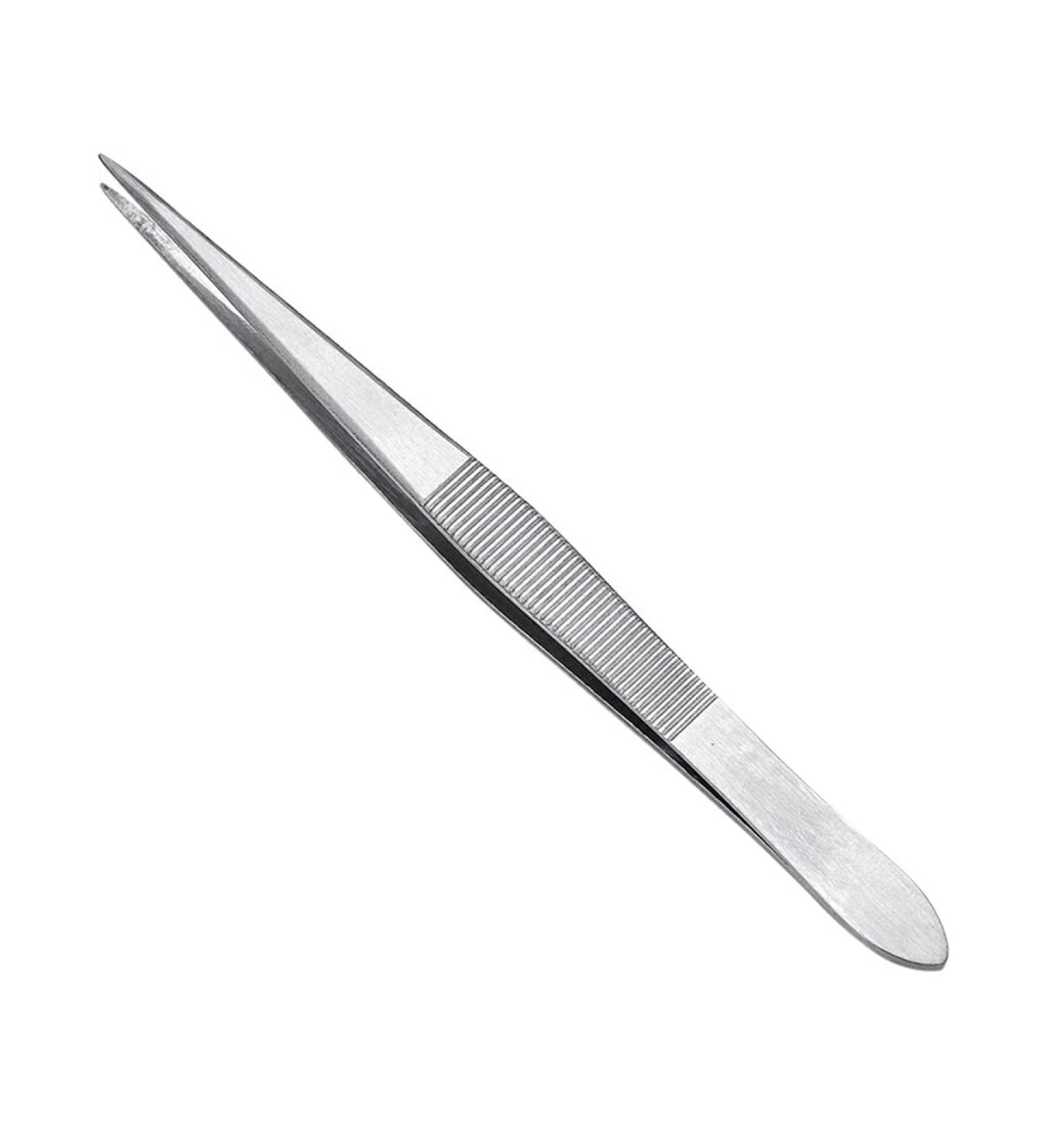 Dajidafu 4X Pointed Tweezers Craft Tweezers Smooth Stainless Steel Finely Processed High Tech High-precision Tweezer Silver - Buy Online on GoSupps.com