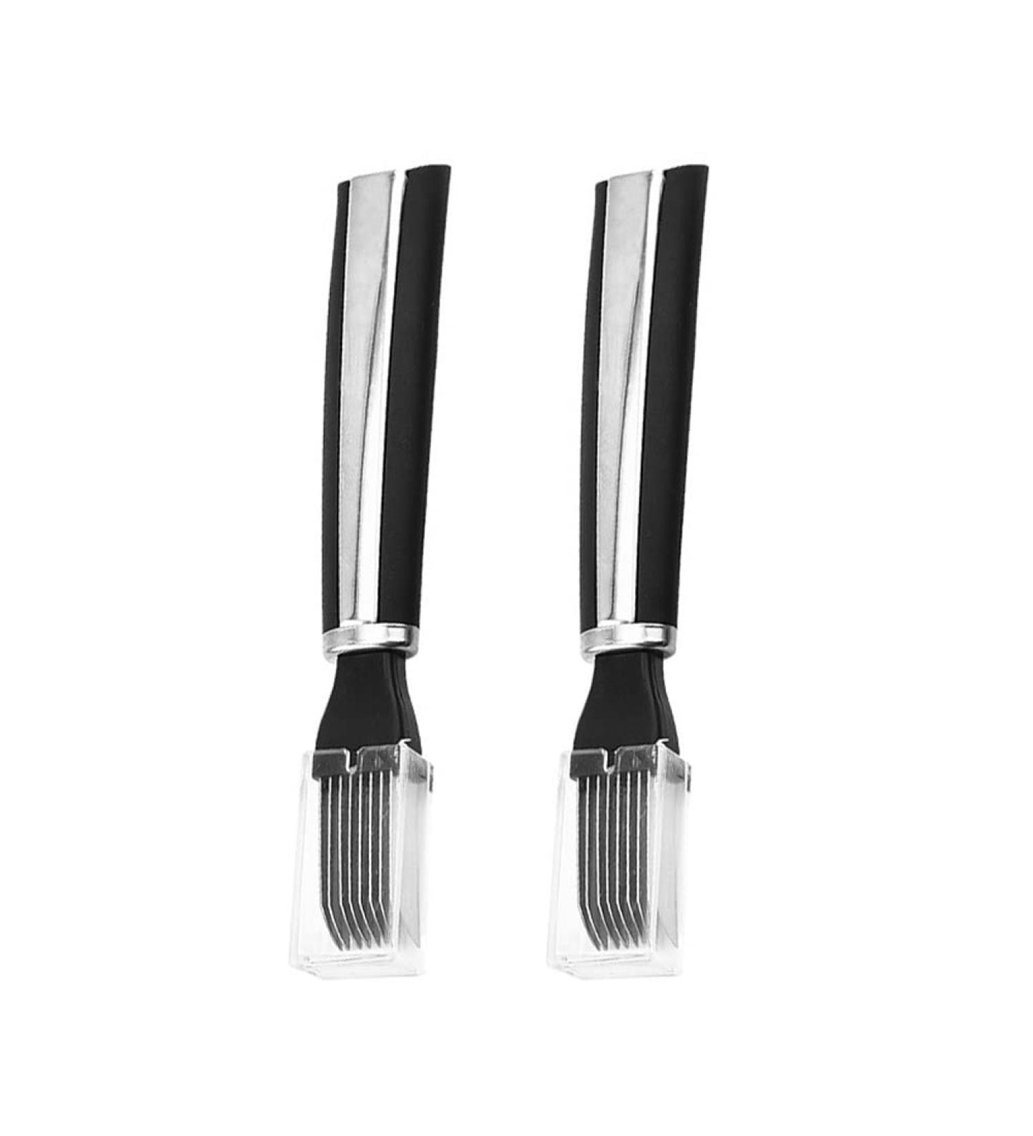 2pcs Multipurpose Vegetable Slicer Hand Tools for Shredding Green Onion and Scallions - Buy Online on GoSupps.com