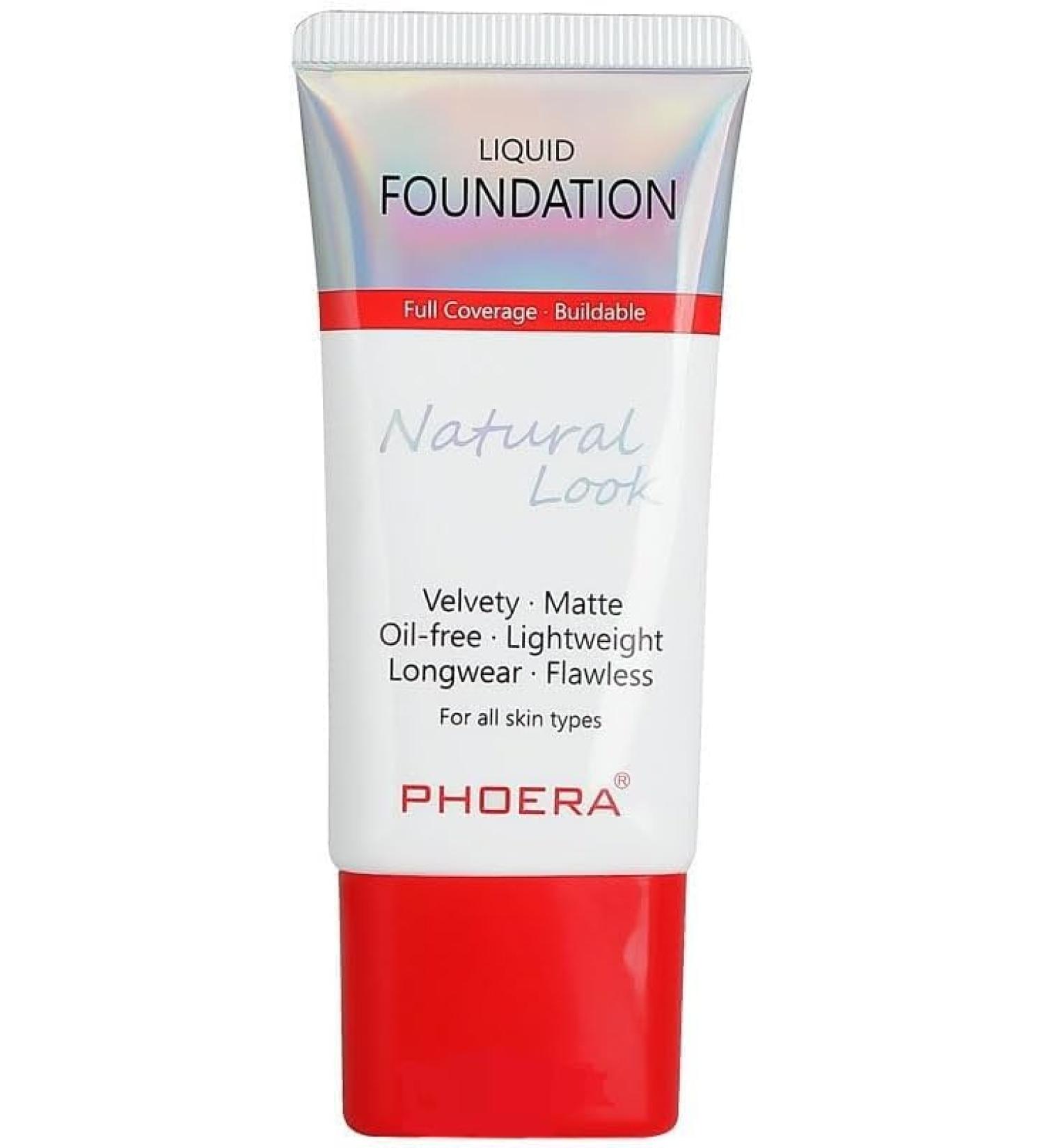 Foundation Full Coverage Soft Matte Liquid Foundation Makeup Cream Flawless Smooth Waterproof Lightweight 24H Long Lasting New Formula Tube Pack 60g (Pack of 1) 104 Beige Buff - Buy Online on GoSupps.com