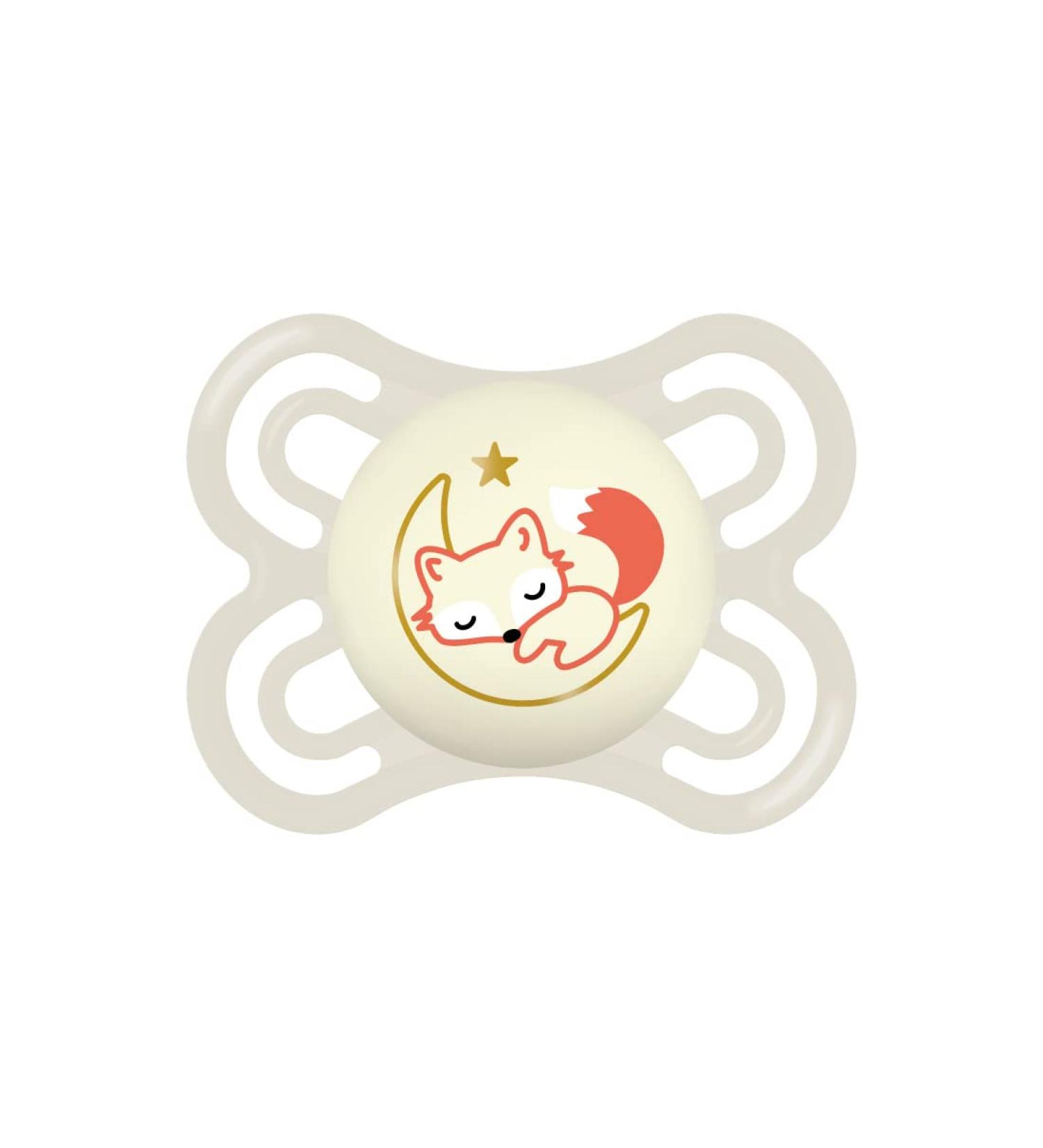 Mam Perfect Night Luminous Silicone Pacifier & Holder | 2-6 Months | Beige - Shop Internationally - Buy Online on GoSupps.com